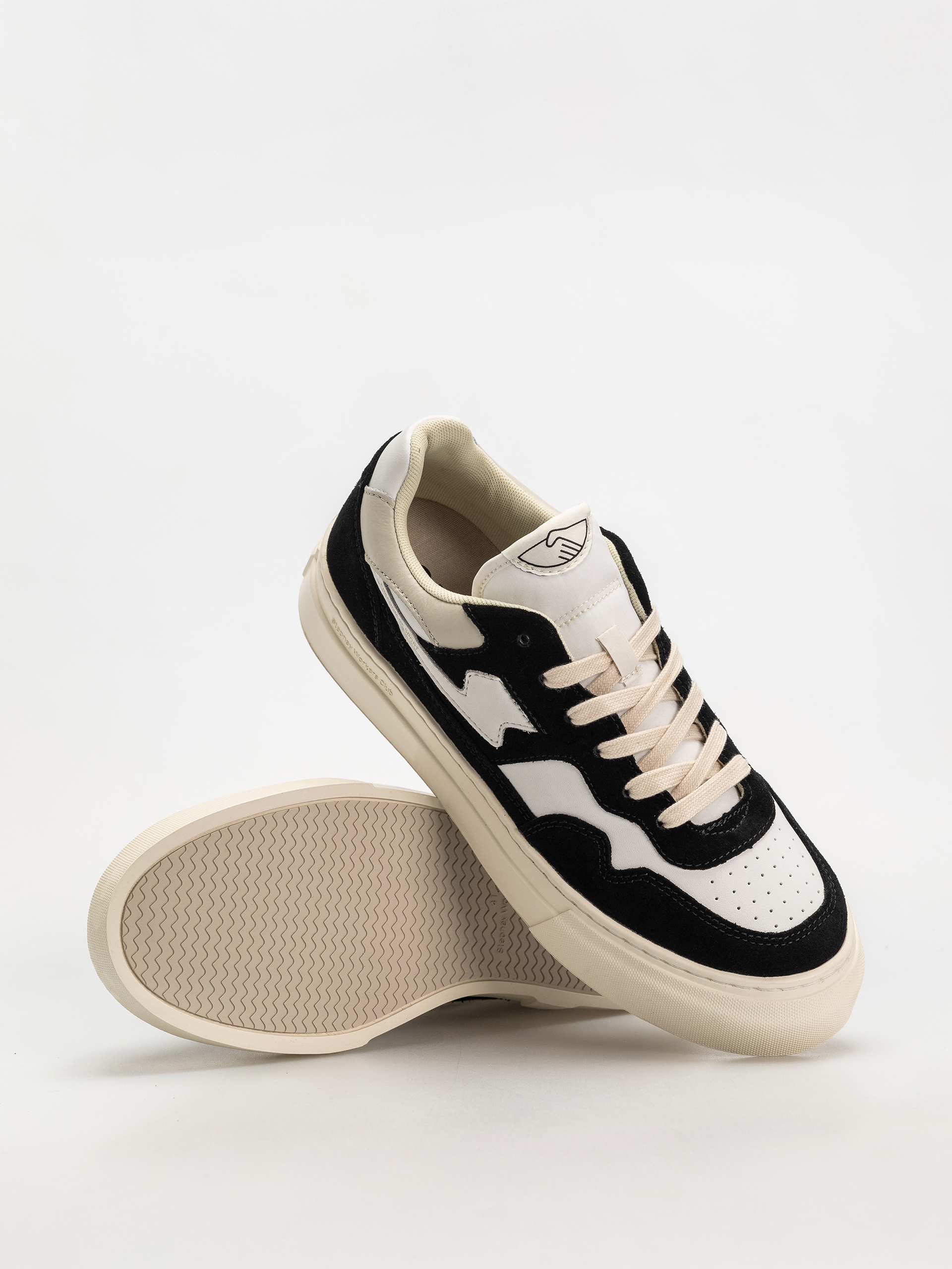 Обувки Stepney Workers Club Pearl S-Strike (suede leather black white)