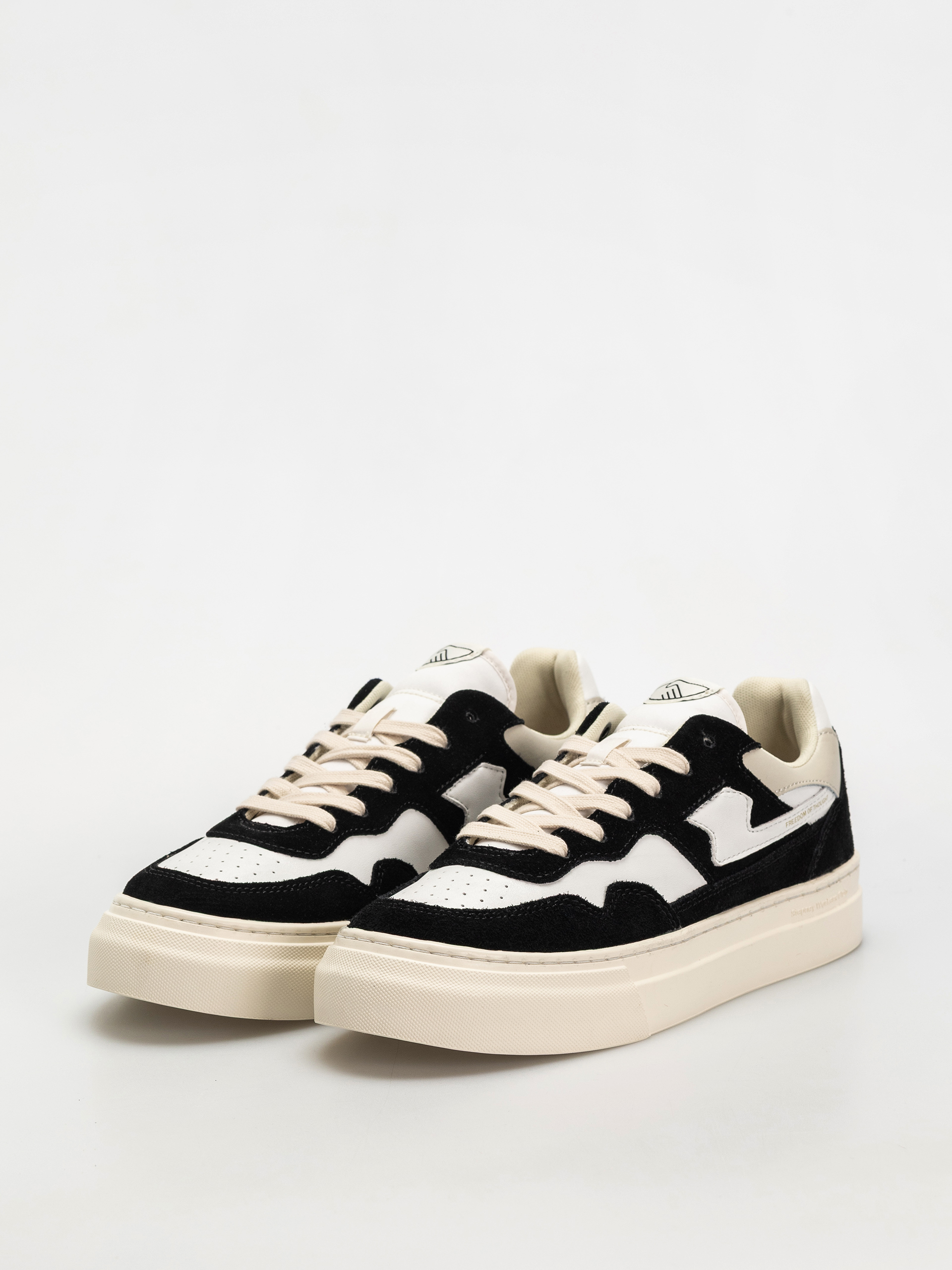Обувки Stepney Workers Club Pearl S-Strike (suede leather black white)