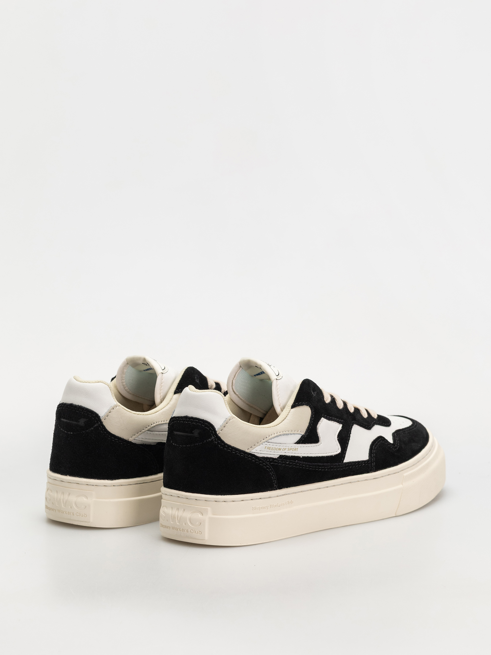Обувки Stepney Workers Club Pearl S-Strike (suede leather black white)