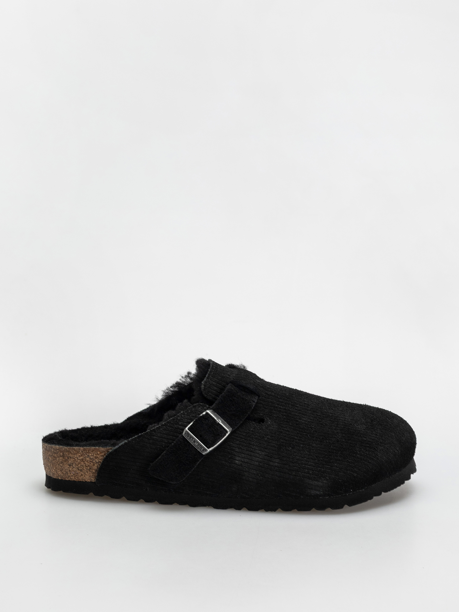 Чехли Birkenstock Boston VL Fell Suede Leather Fur Regular Wmn