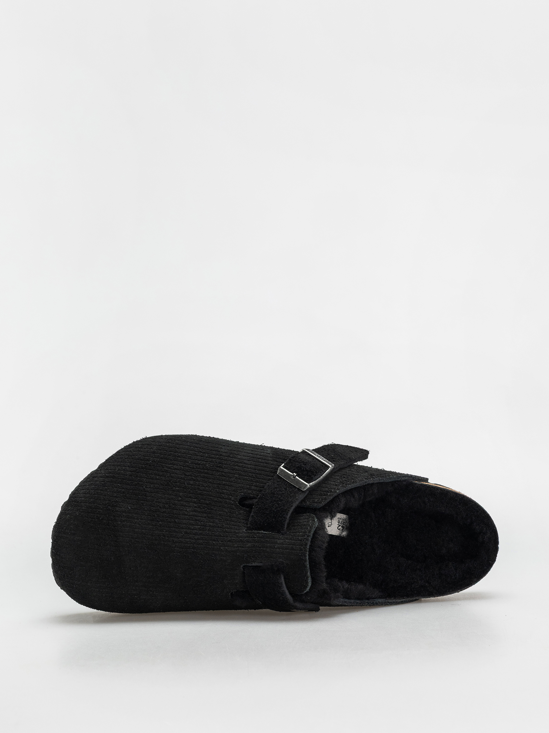 Чехли Birkenstock Boston VL Fell Suede Leather Fur Regular Wmn (corduroy black)
