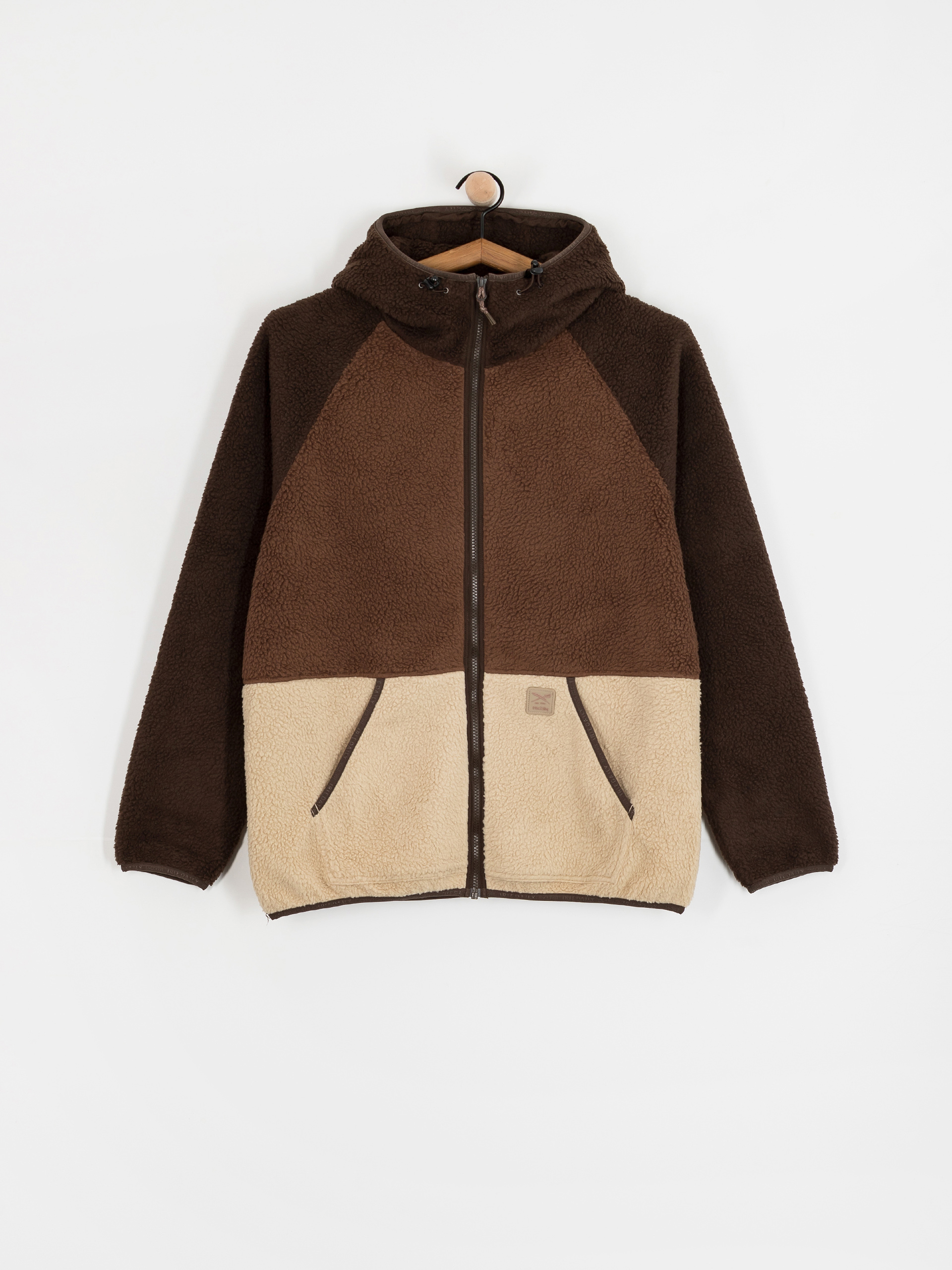 Мъжки Поларени суитшърт Iriedaily Quentin Fleece (dark coffee)