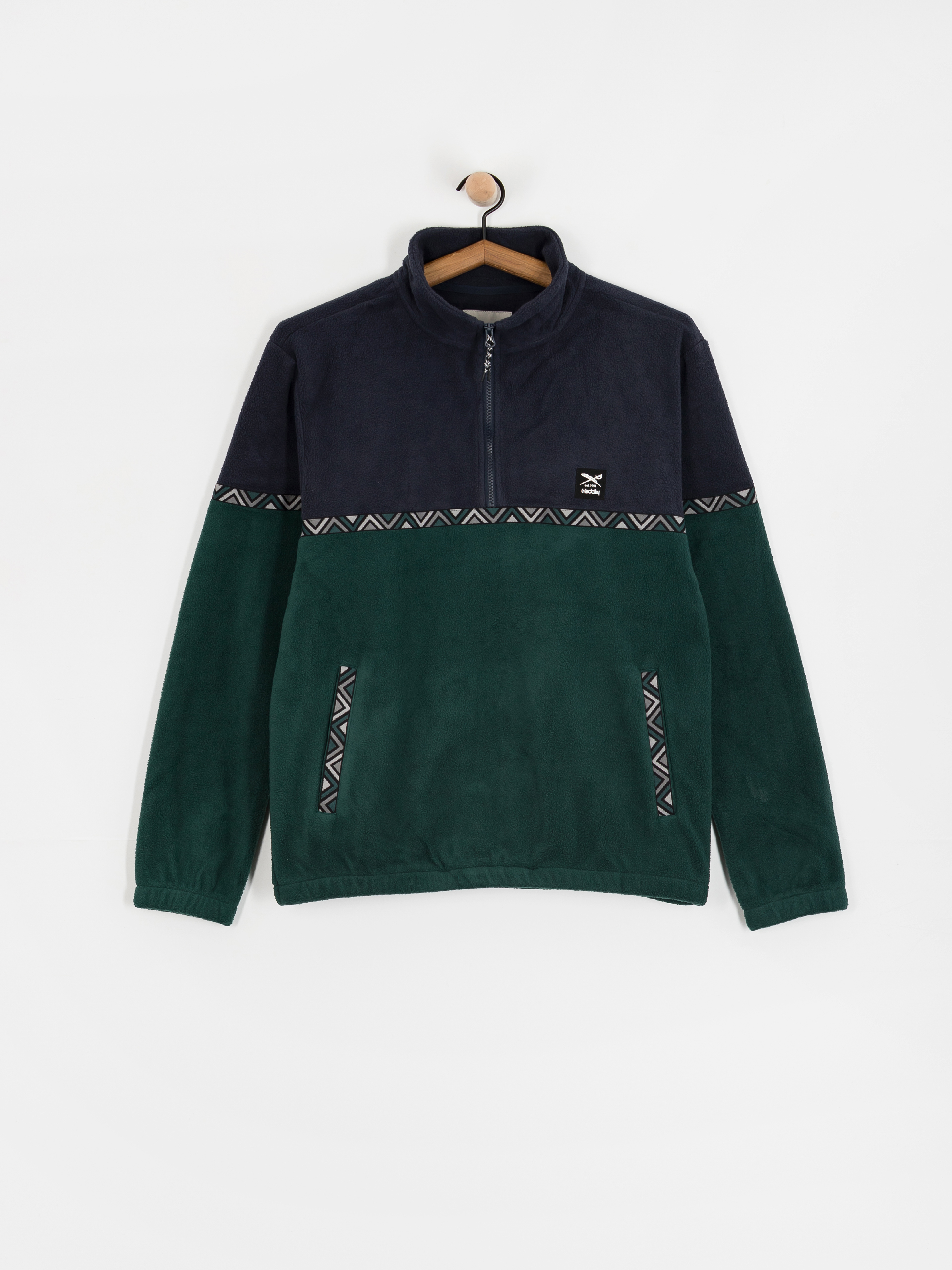 Мъжки Поларени суитшърт Iriedaily Monte Noe (blue green)