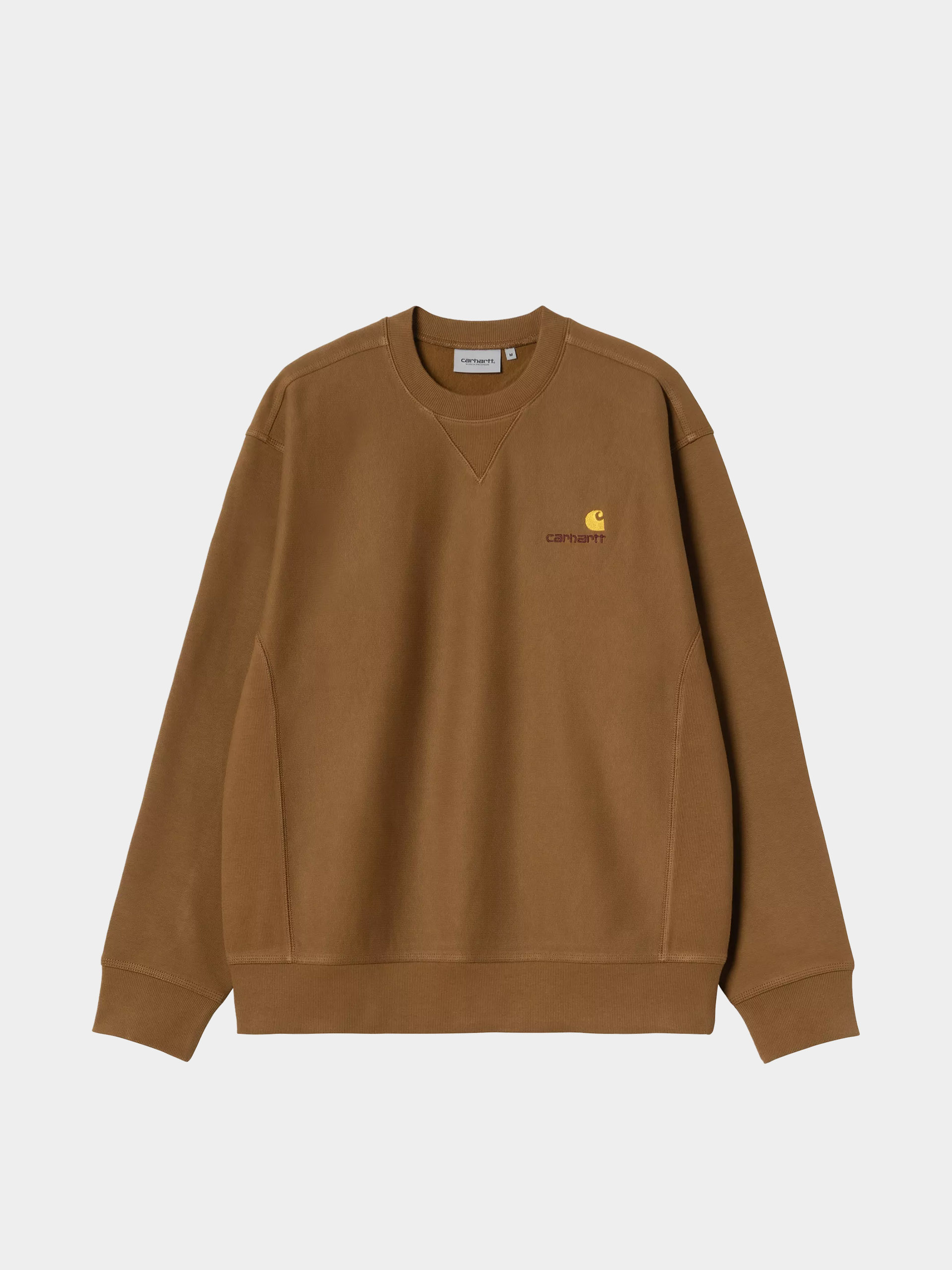 Суитшърт Carhartt WIP American Script (hamilton brown)