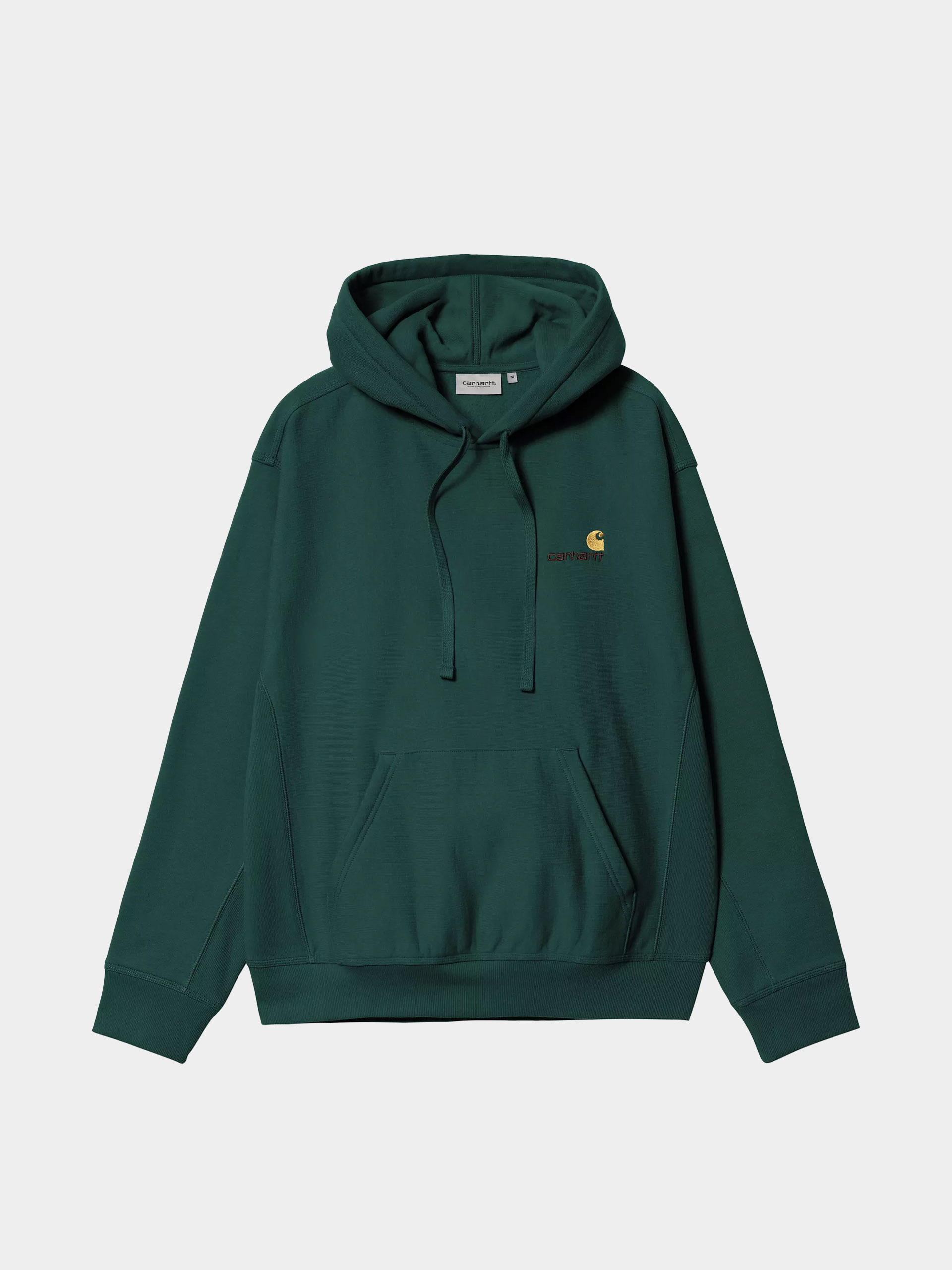 Суитшърт с качулка Carhartt WIP American Script HD (dark fir)