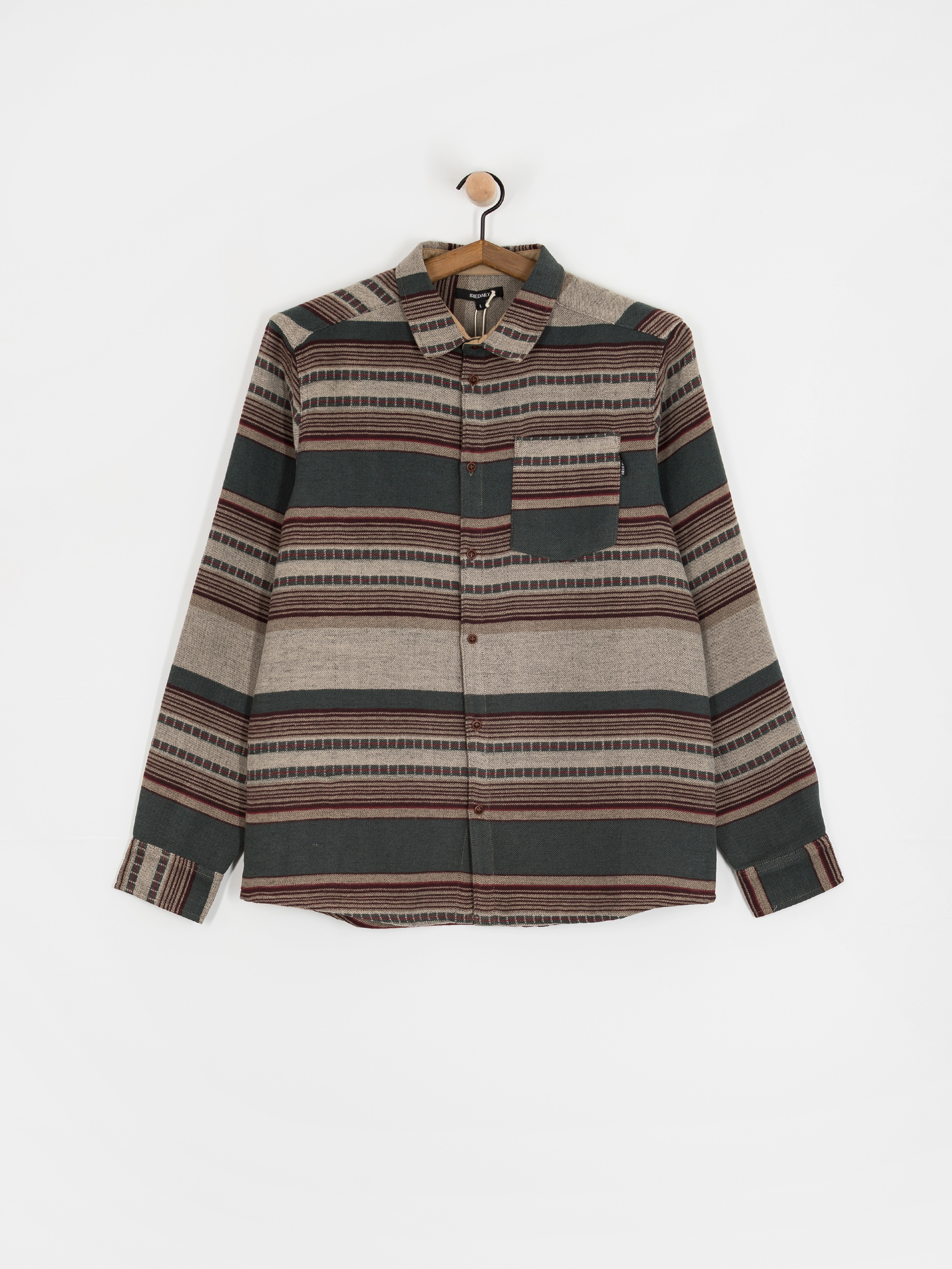 Риза Iriedaily Santania (khaki green)