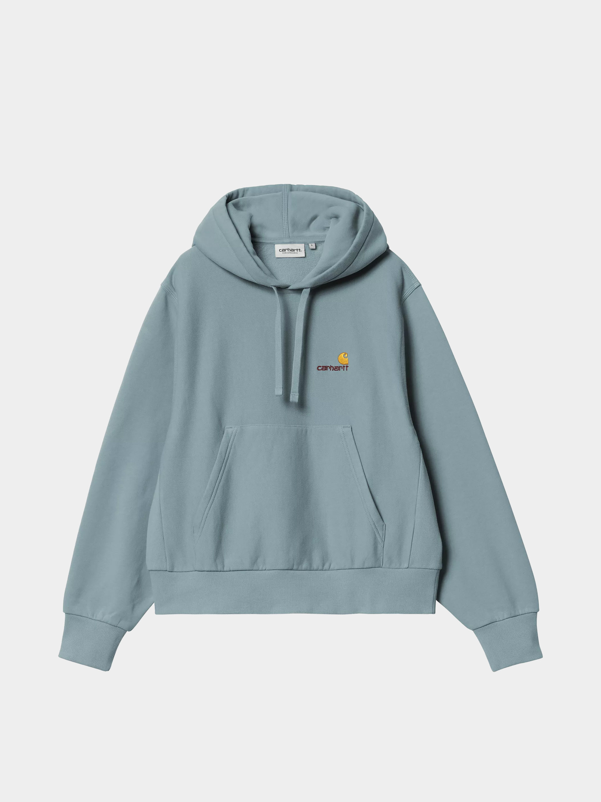 Суитшърт с качулка Carhartt WIP American Script HD Wmn (citadel)