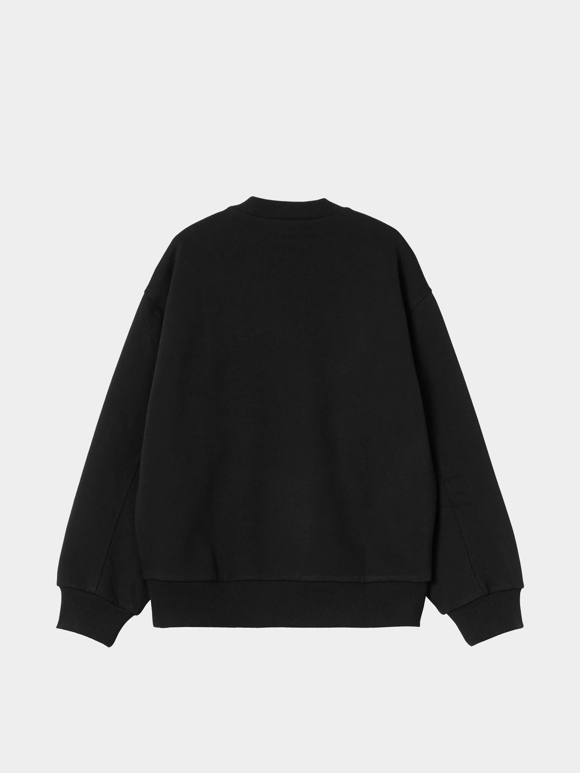 Суитшърт Carhartt WIP Detroit (black/stone washed)