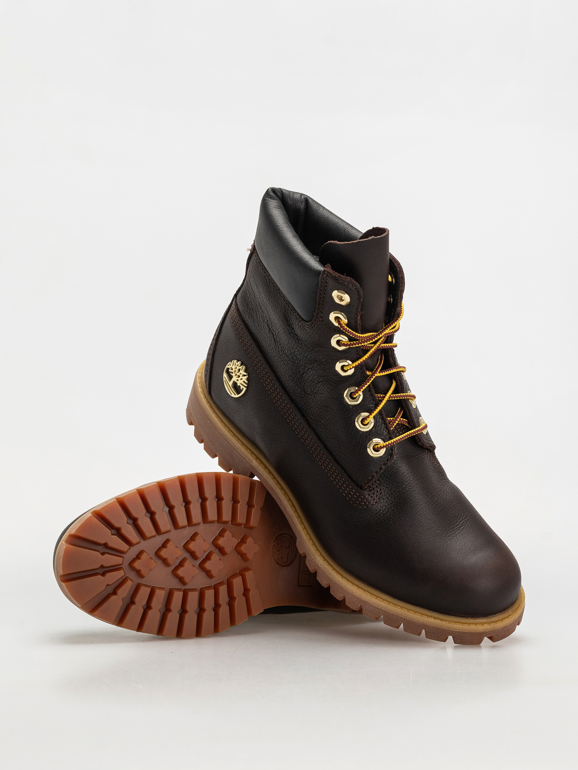 Зимни обувки Timberland Premium 6 Inch (dk brown full grain w blk)