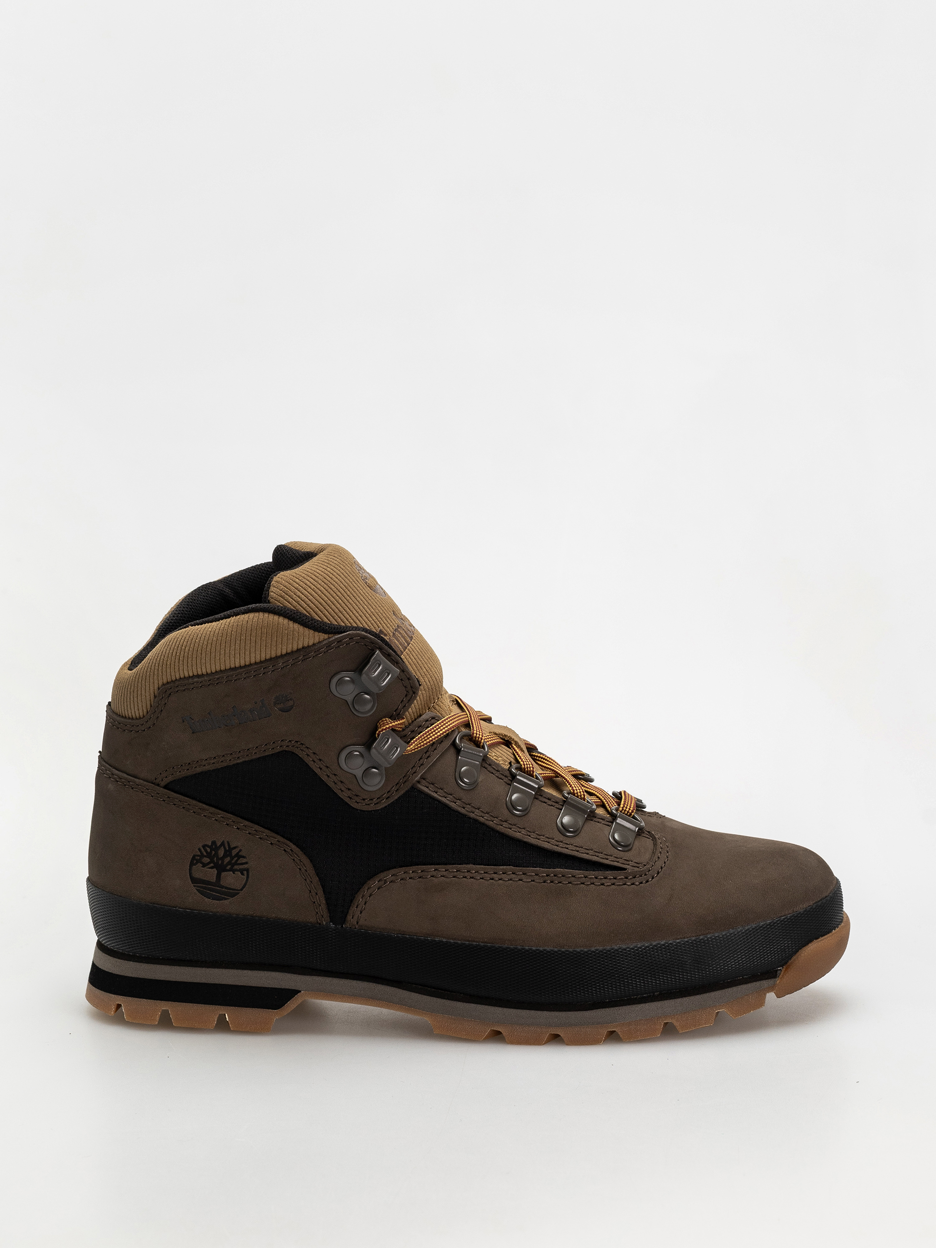 Обувки Timberland zimowe Euro Hiker (dark brown nubuck w black)