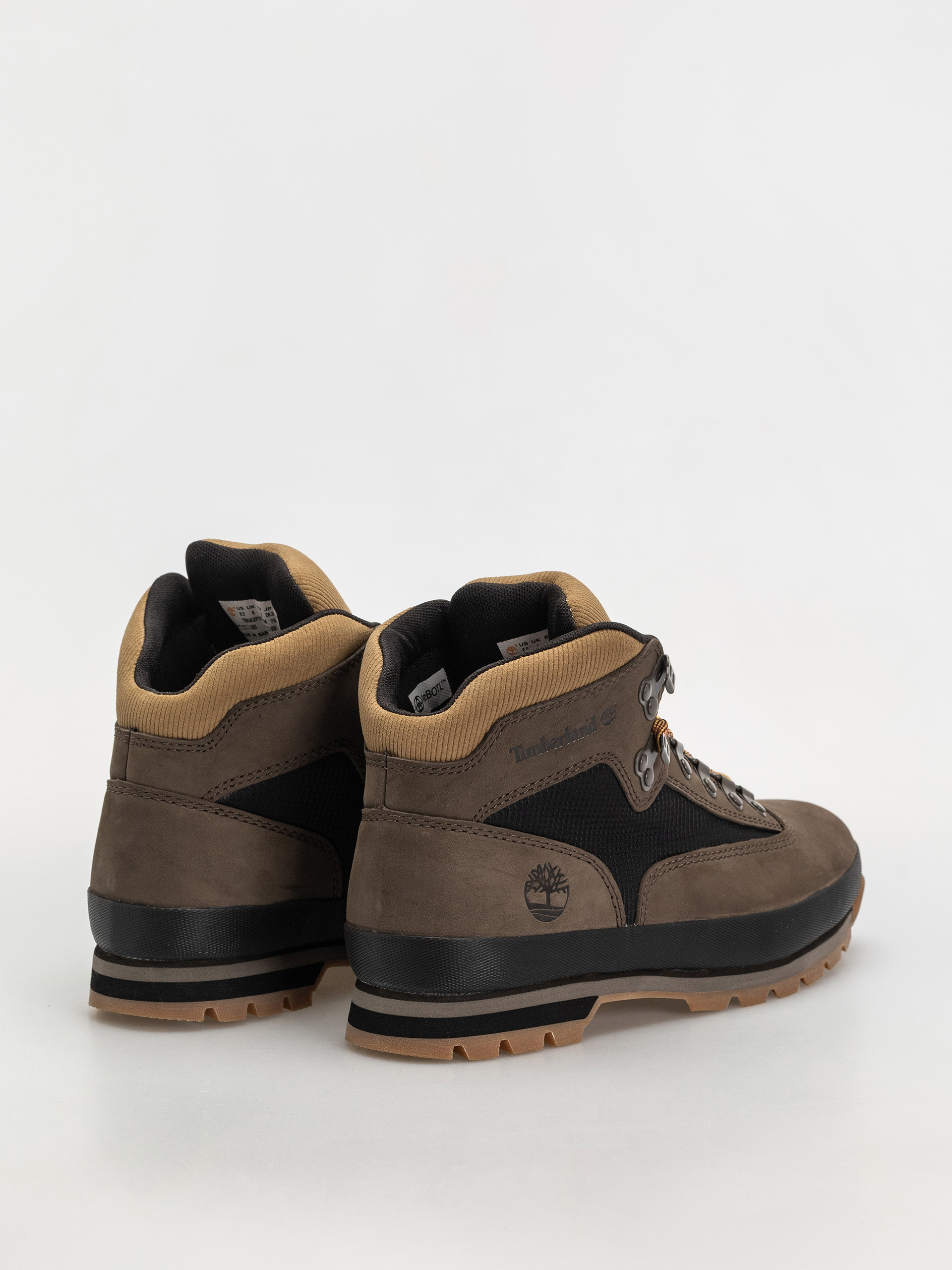 Обувки Timberland zimowe Euro Hiker (dark brown nubuck w black)