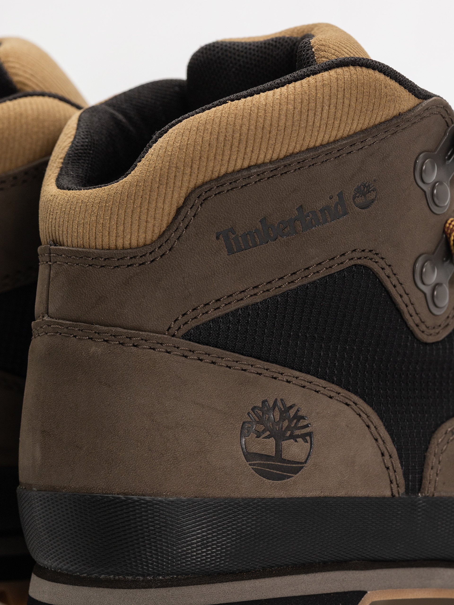 Обувки Timberland zimowe Euro Hiker (dark brown nubuck w black)