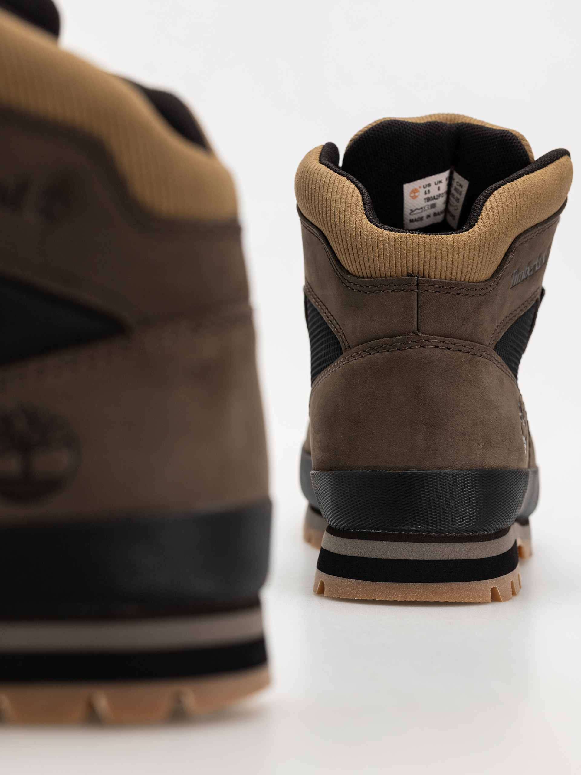 Обувки Timberland zimowe Euro Hiker (dark brown nubuck w black)