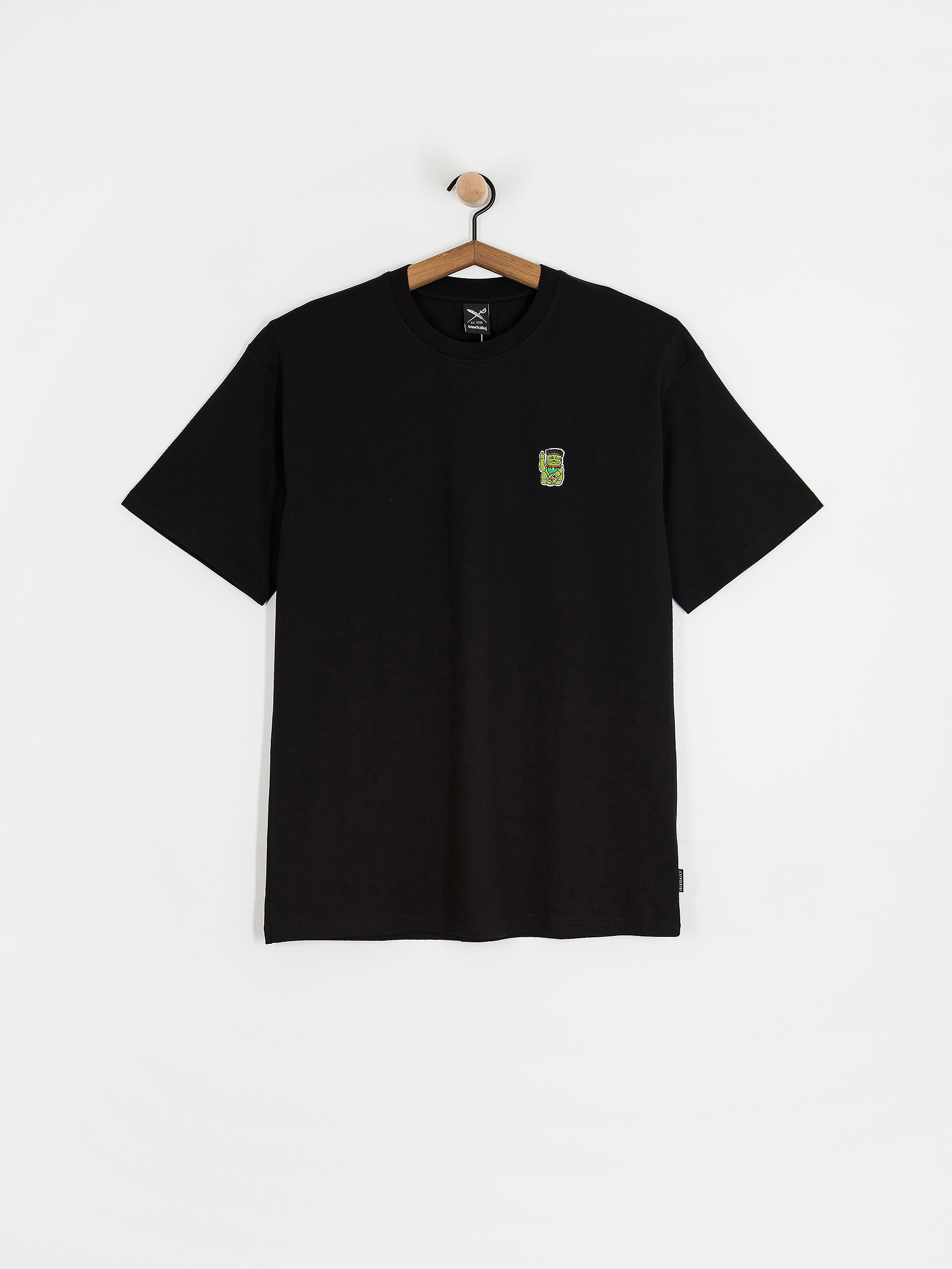 Тениска Iriedaily Franken Cat (black)