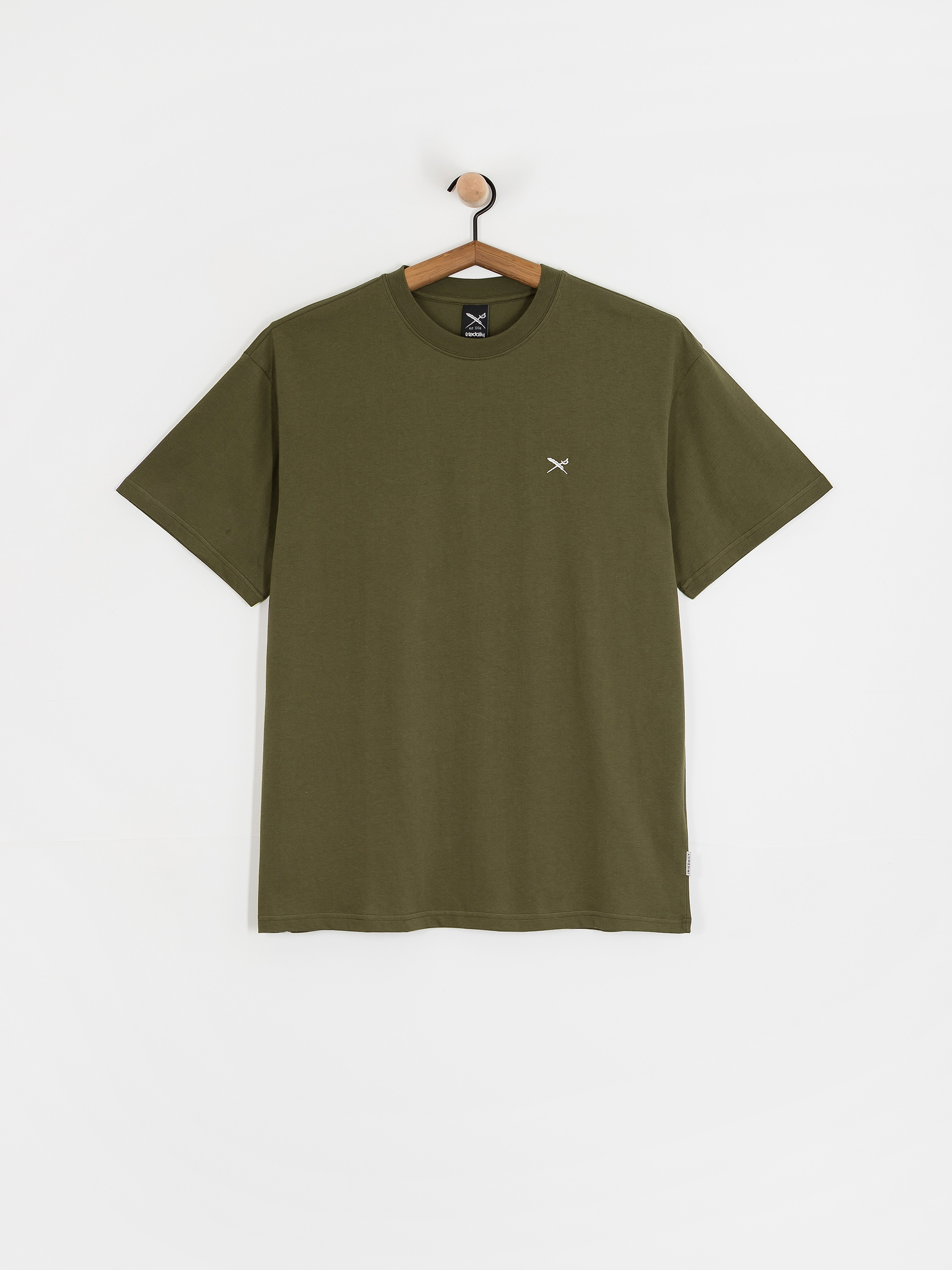 Тениска Iriedaily Mini Flag Relaxed (warm olive)