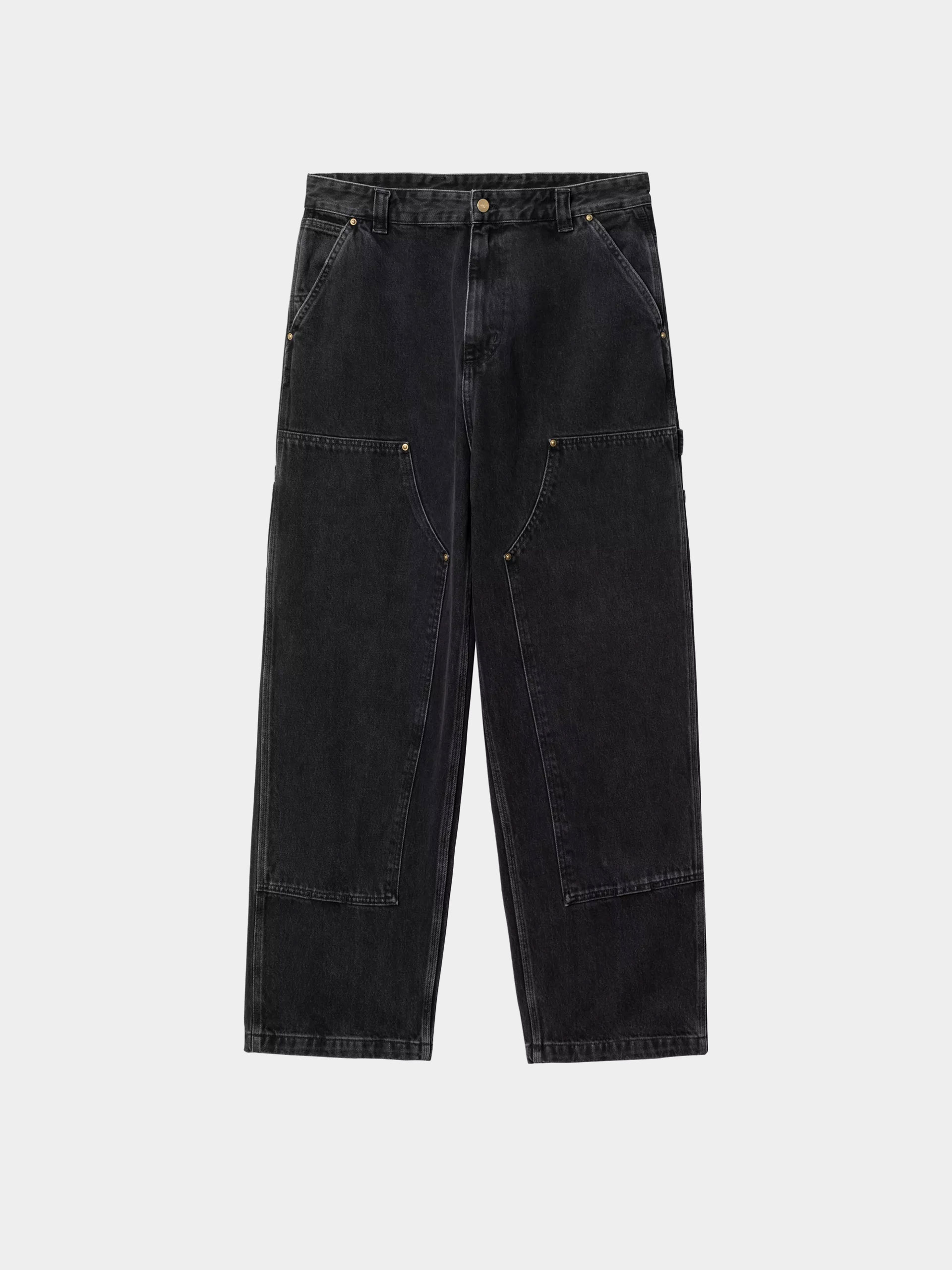 u041fu0430u043du0442u0430u043bu043eu043du0438 Carhartt WIP Nash Double Knee (black/stone washed)