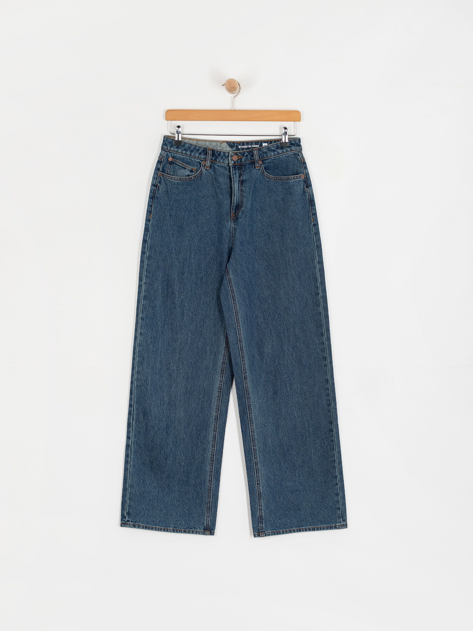 Панталони Volcom Stoned Bf Hirise Wmn (indigo ridge wash)