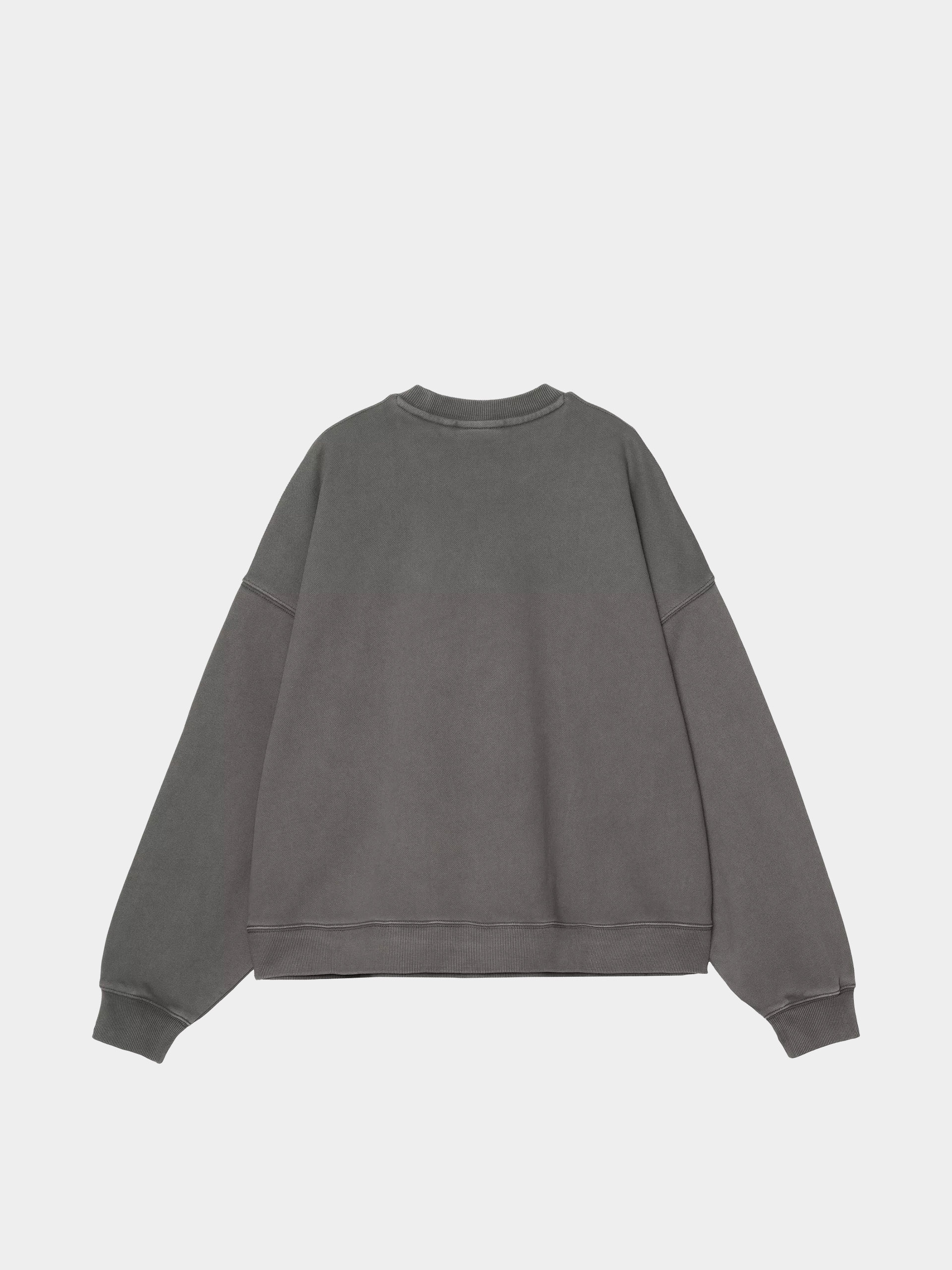 Суитшърт Carhartt WIP Benton Wmn (graphite/garment dyed)