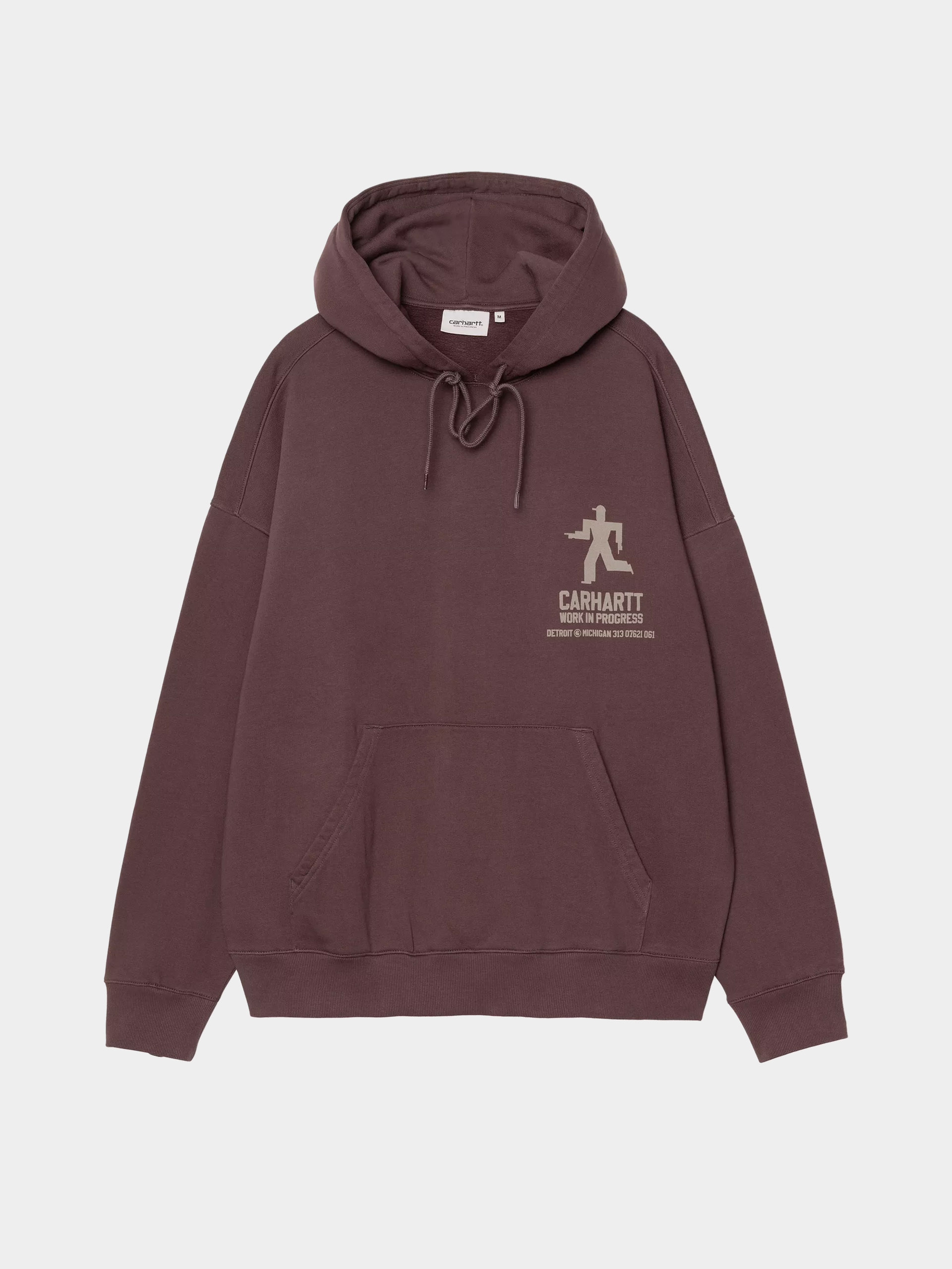 Суитшърт с качулка Carhartt WIP Distance HD (palisander/stone dyed)