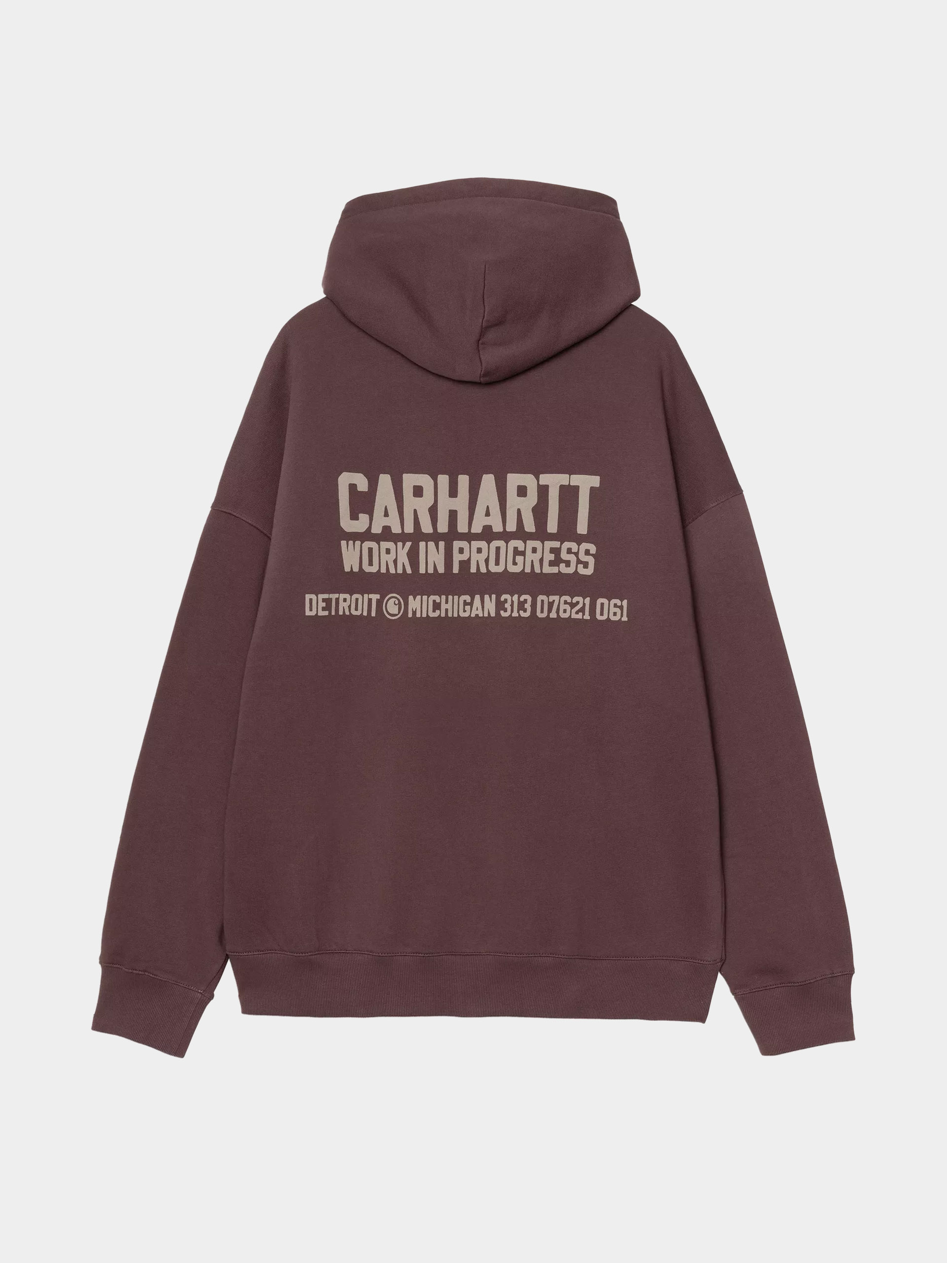 Суитшърт с качулка Carhartt WIP Distance HD (palisander/stone dyed)