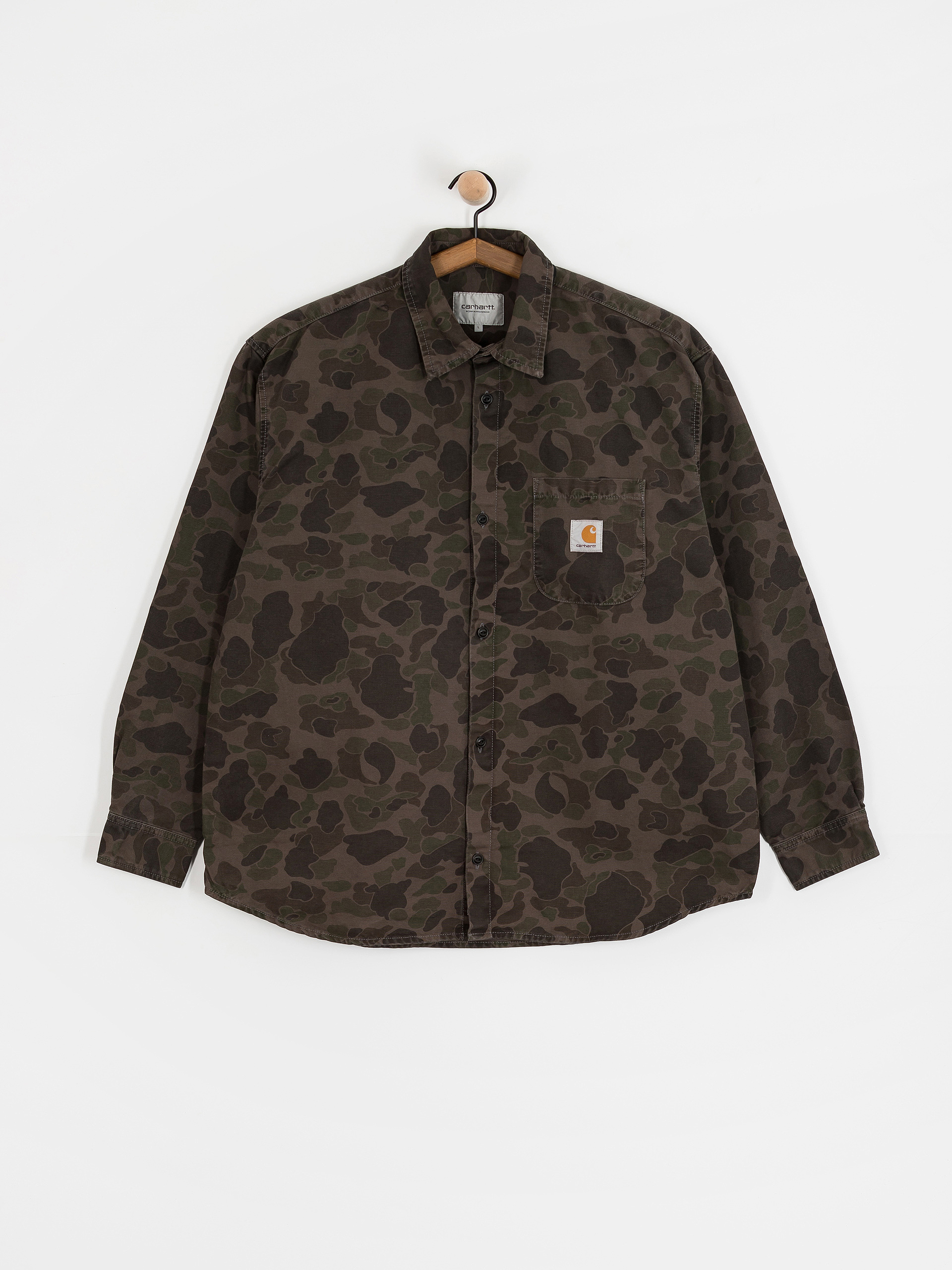 Риза Carhartt WIP Duck (camo duck/green/porphyry/garment dyed)