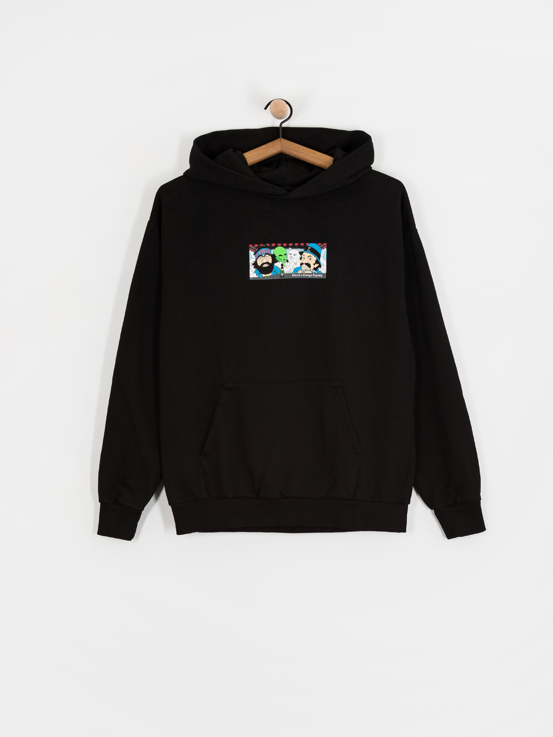 Суитшърт с качулка RipNDip Riders HD (black)
