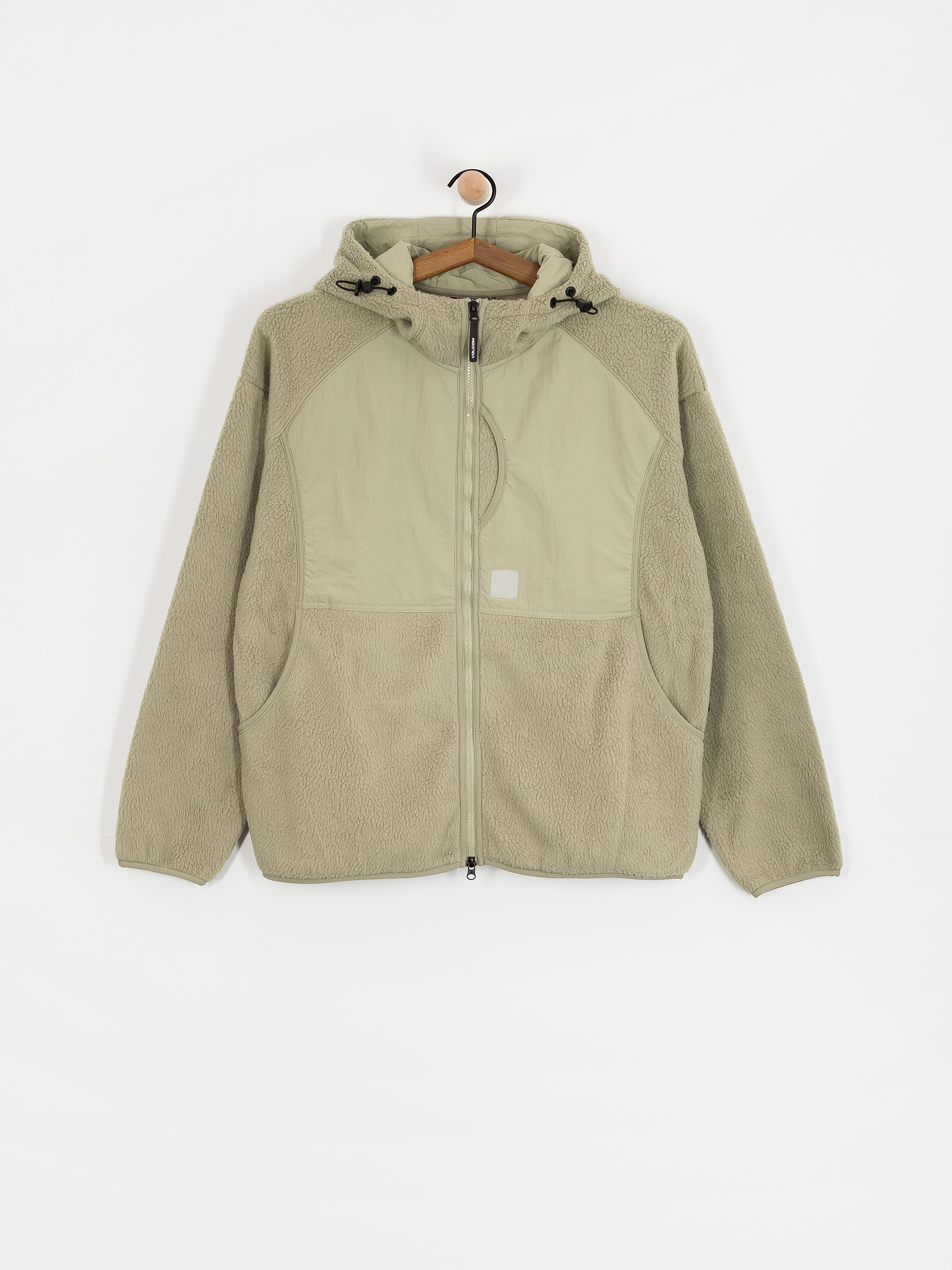 Суитшърт с качулка Volcom Nomaa Sherpa ZHD (green tea)