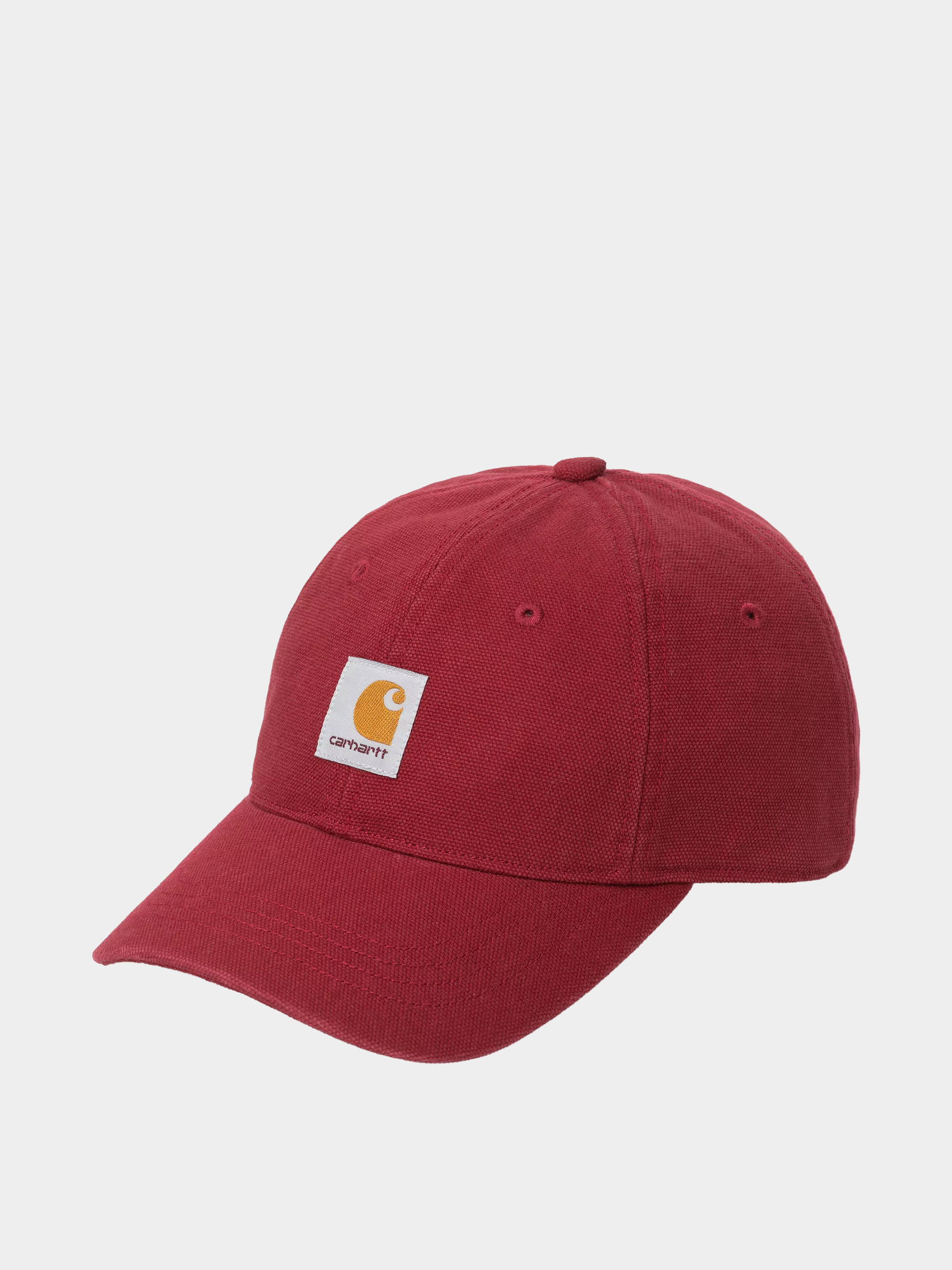 Шапка с козирка Carhartt WIP Selby Canvas (scarlet/stone washed)
