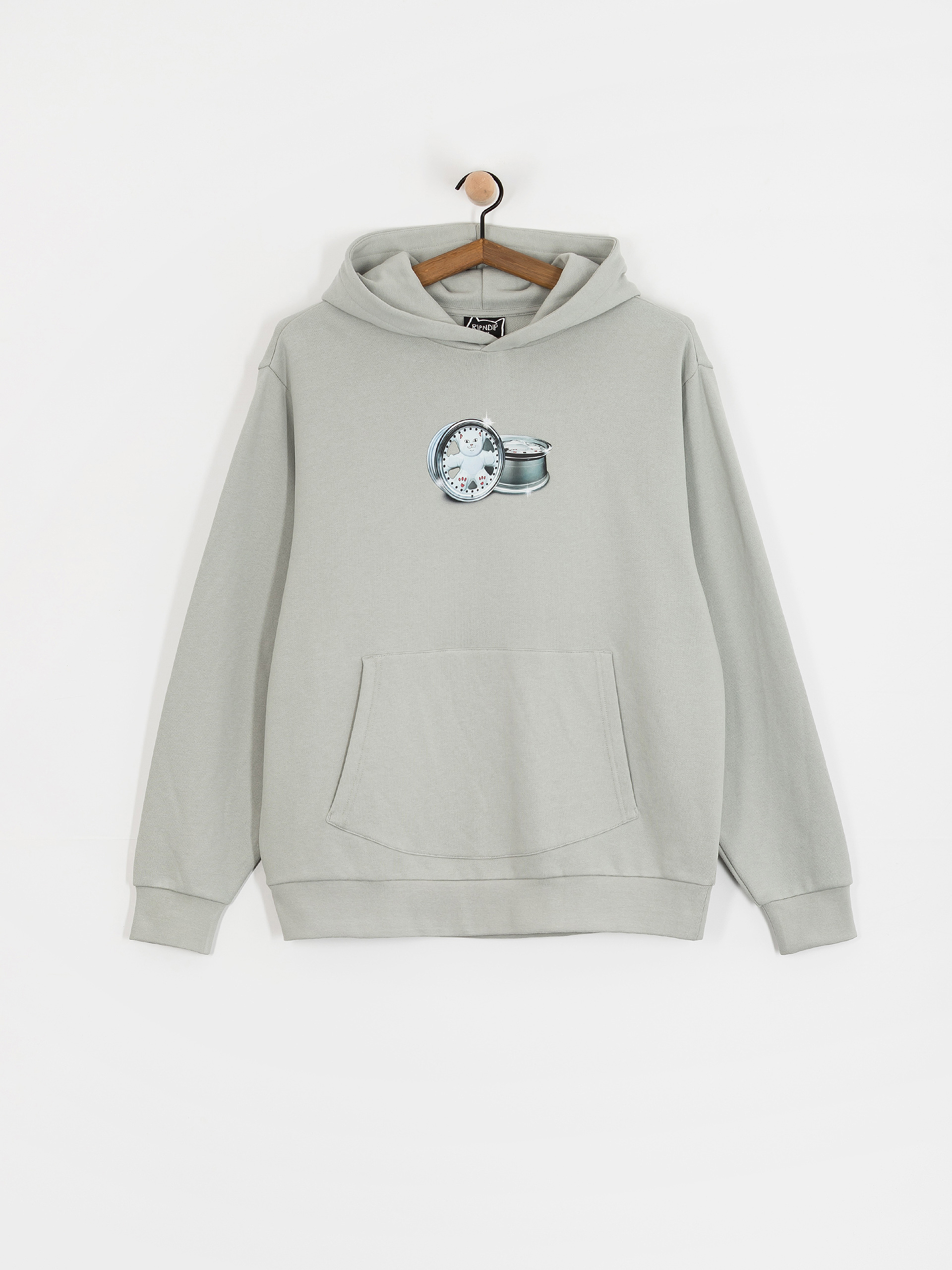 Суитшърт с качулка RipNDip Nerm On Wheels HD (grey)