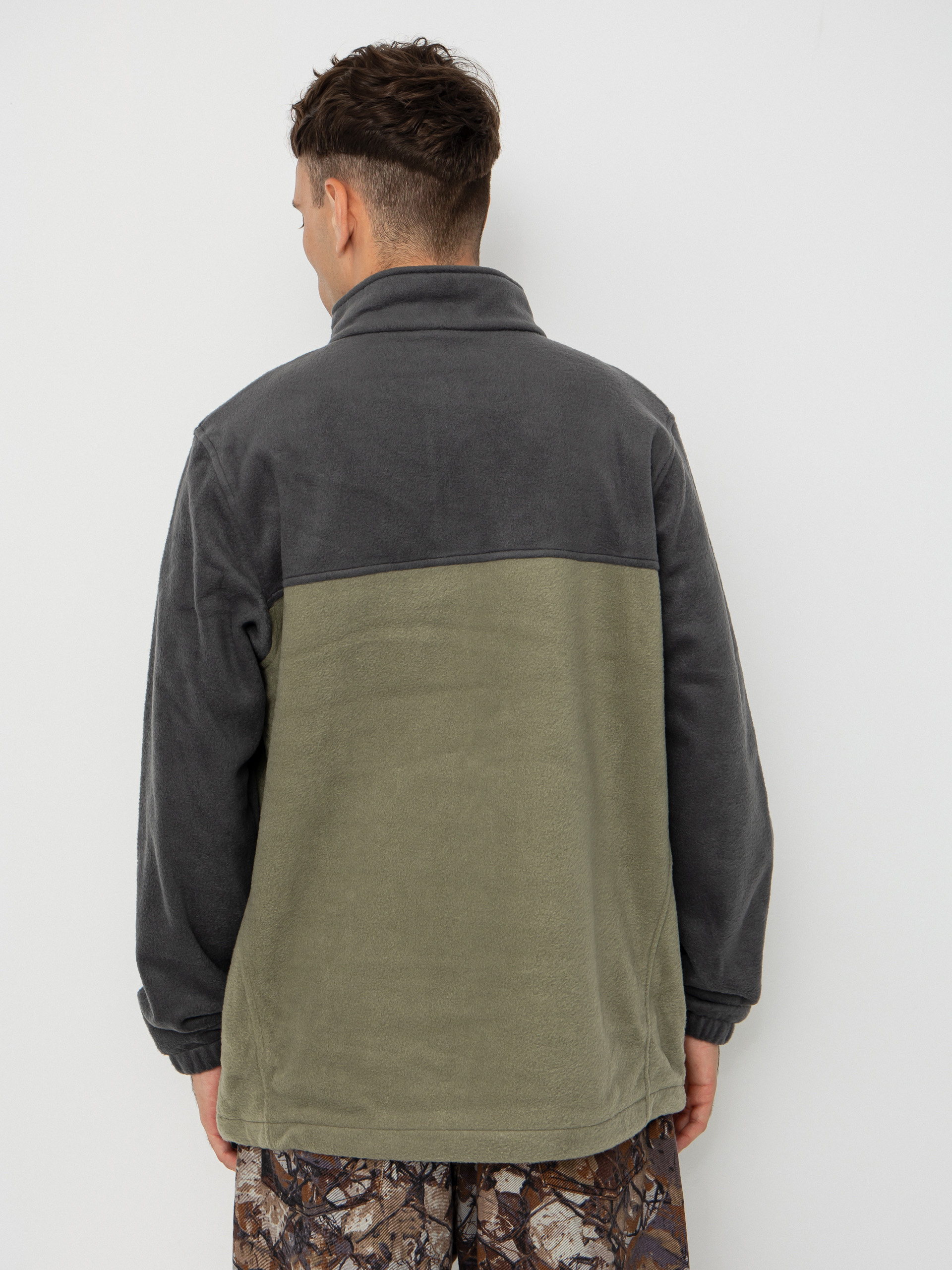 Мъжки Поларени суитшърт Columbia Steens Mountain Half Zip (shark/stone green)