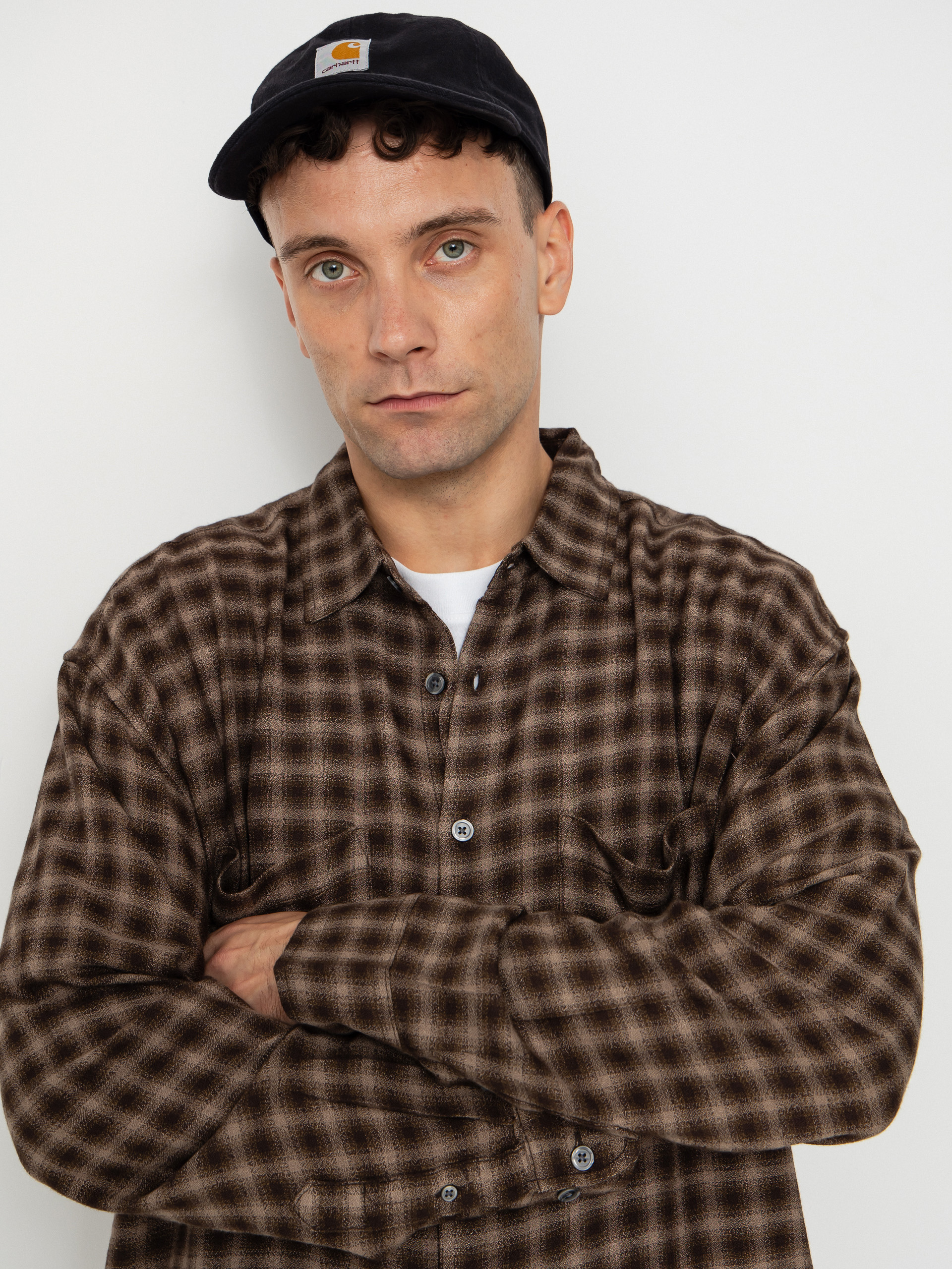 Риза OBEY Clarence Woven (black multi)