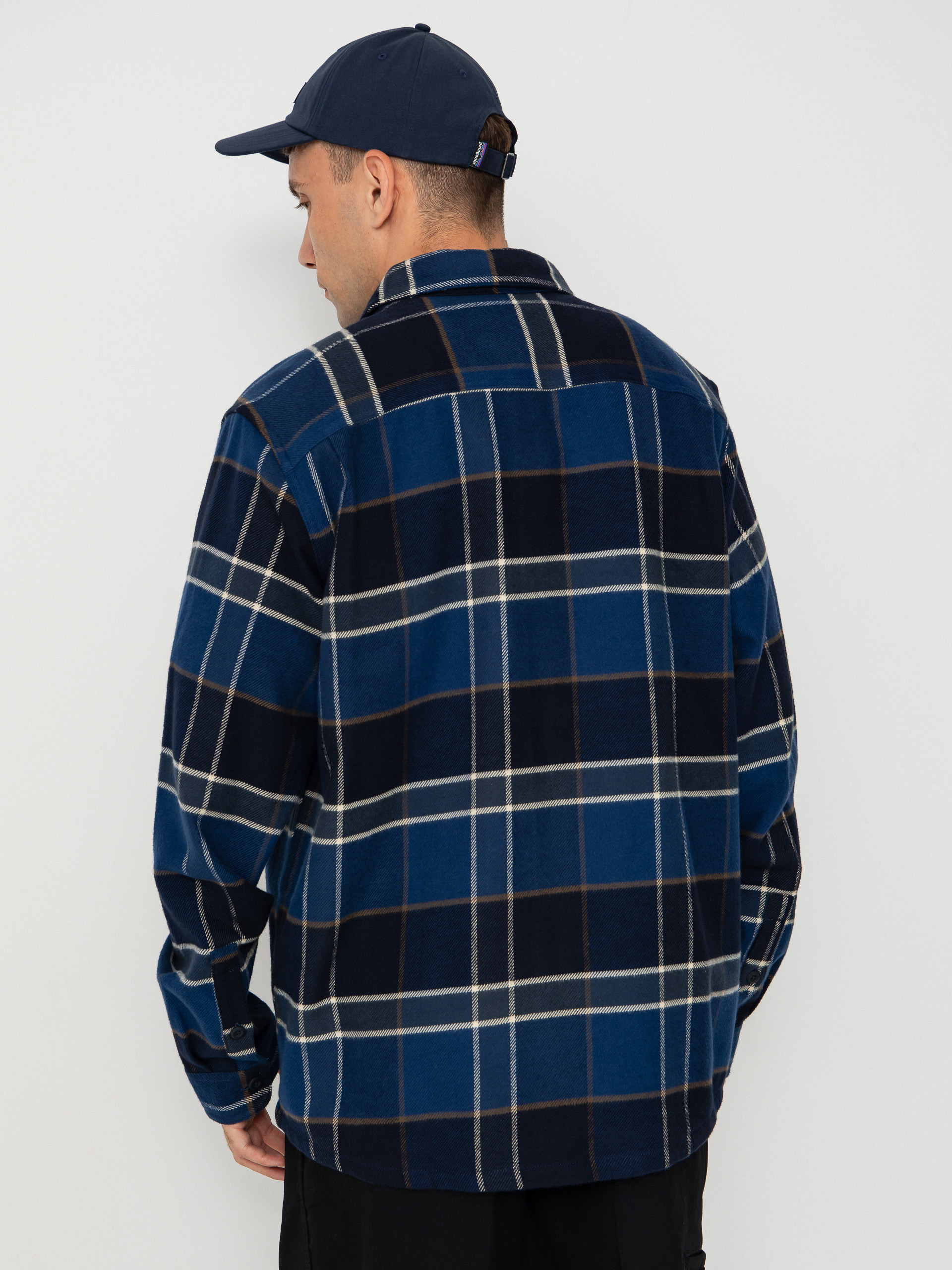Риза Patagonia Fjord Flannel (cycles sunken blue)