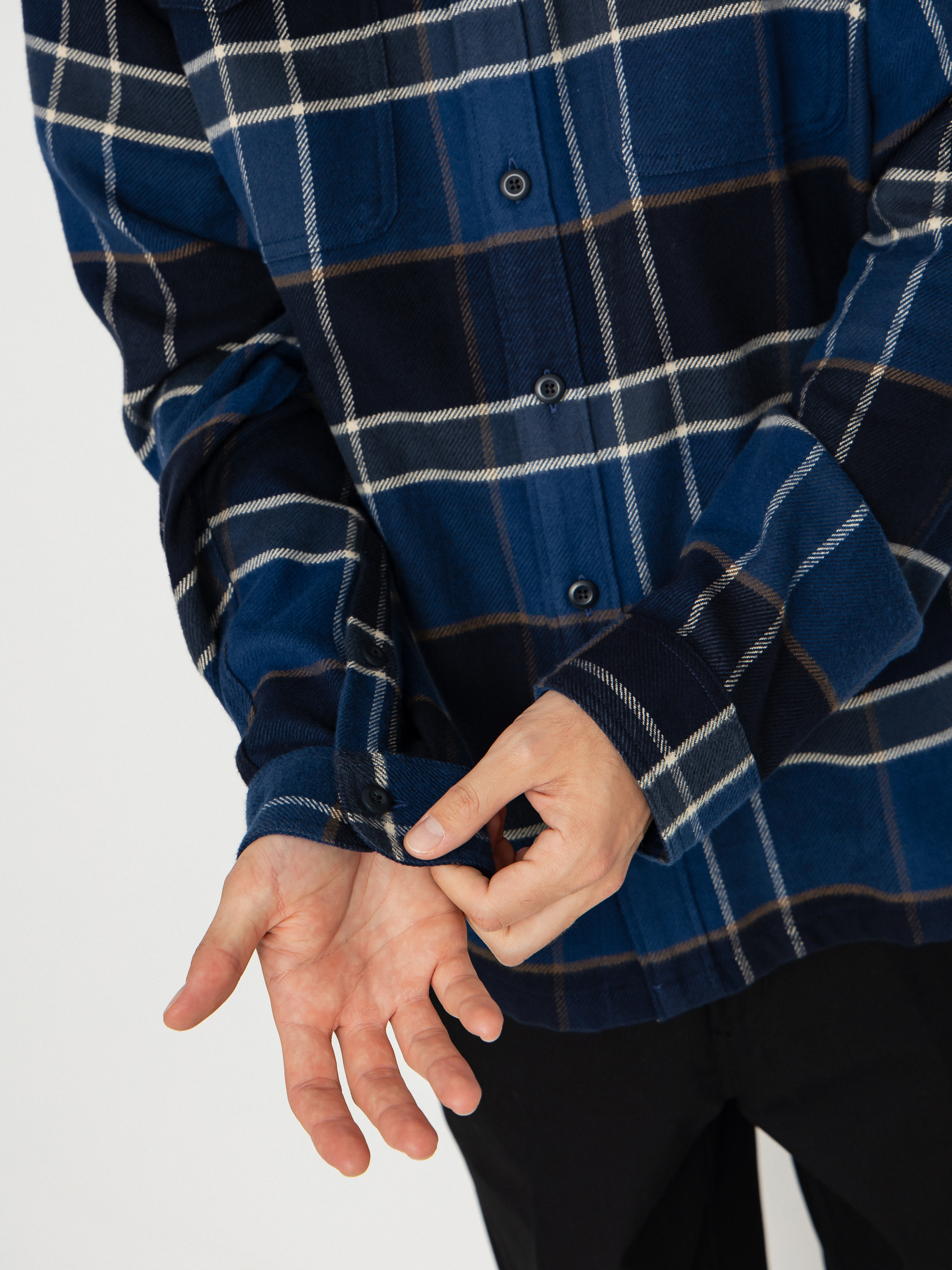 Риза Patagonia Fjord Flannel (cycles sunken blue)