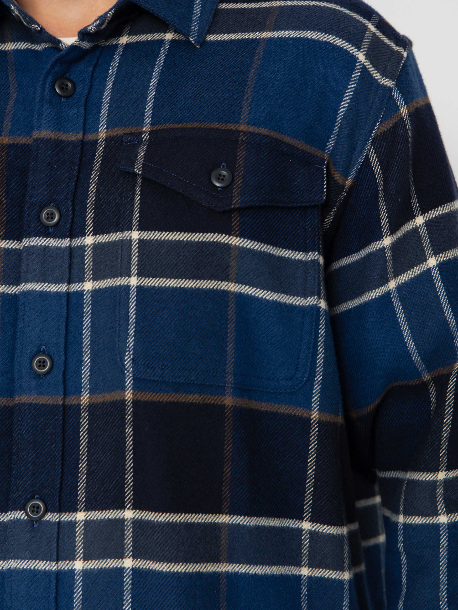 Риза Patagonia Fjord Flannel (cycles sunken blue)