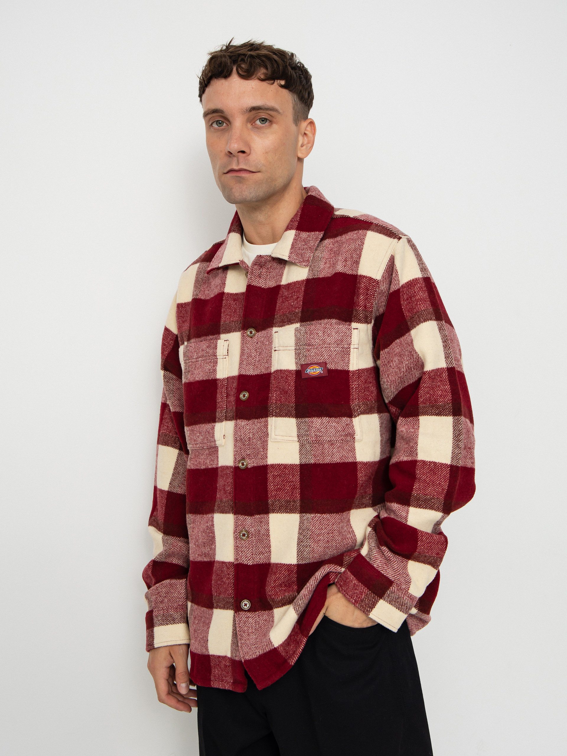 Риза Dickies Plaid Coaling (tibetan red)