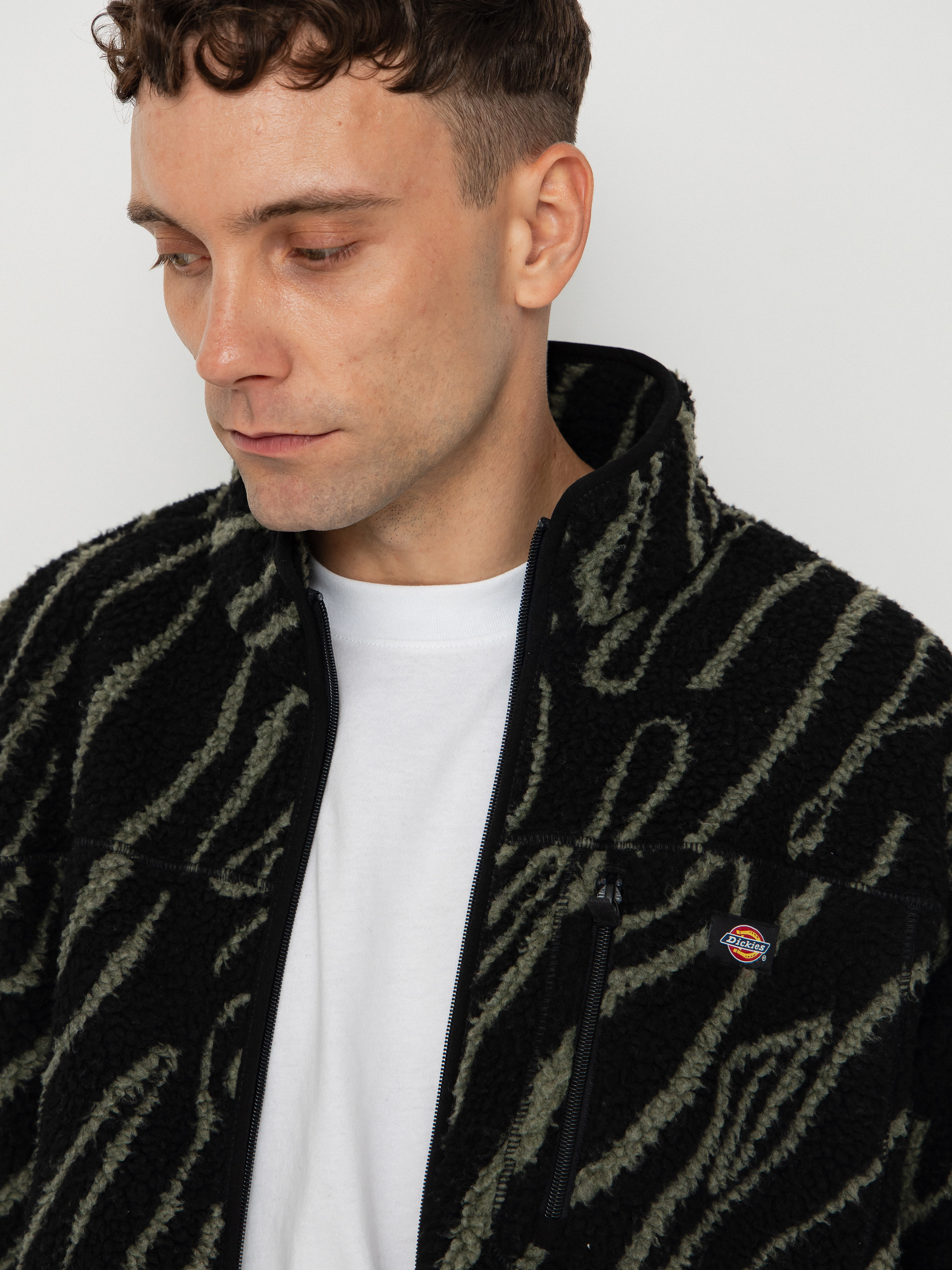 Мъжки Поларени суитшърт Dickies Mount Hope Printed (black)