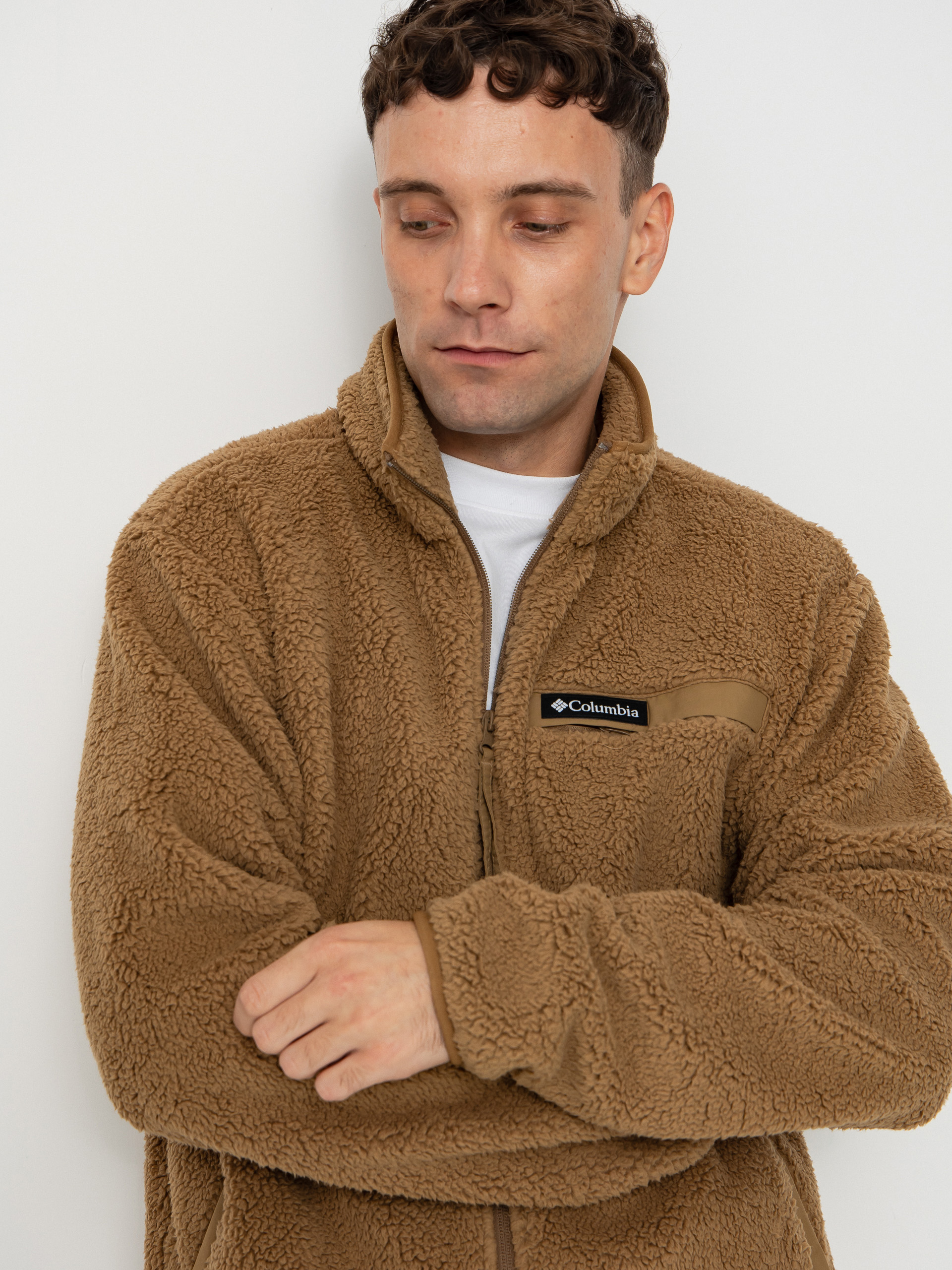 Мъжки Поларени суитшърт Columbia Rugged Ridge High Pile Full Zip (delta)