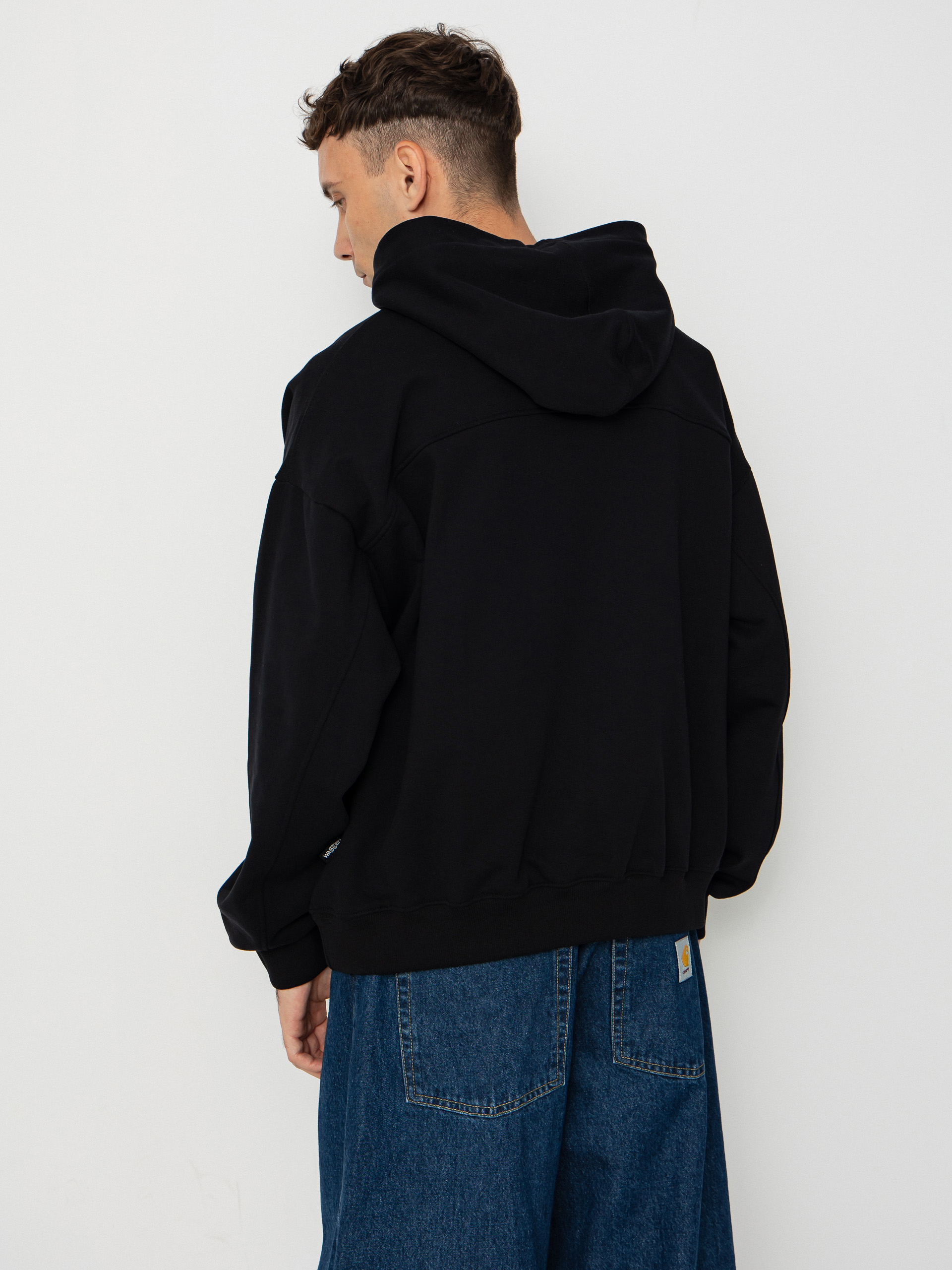 Суитшърт с качулка Wasted Paris Switchblade Boxy HD (black)