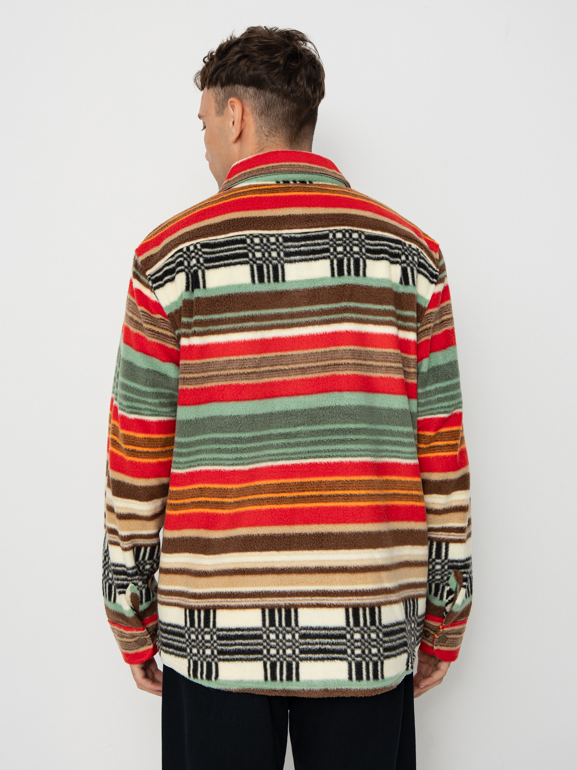 Риза Brixton Bowery Arctic Stretch Flee (multi blanket stripe)