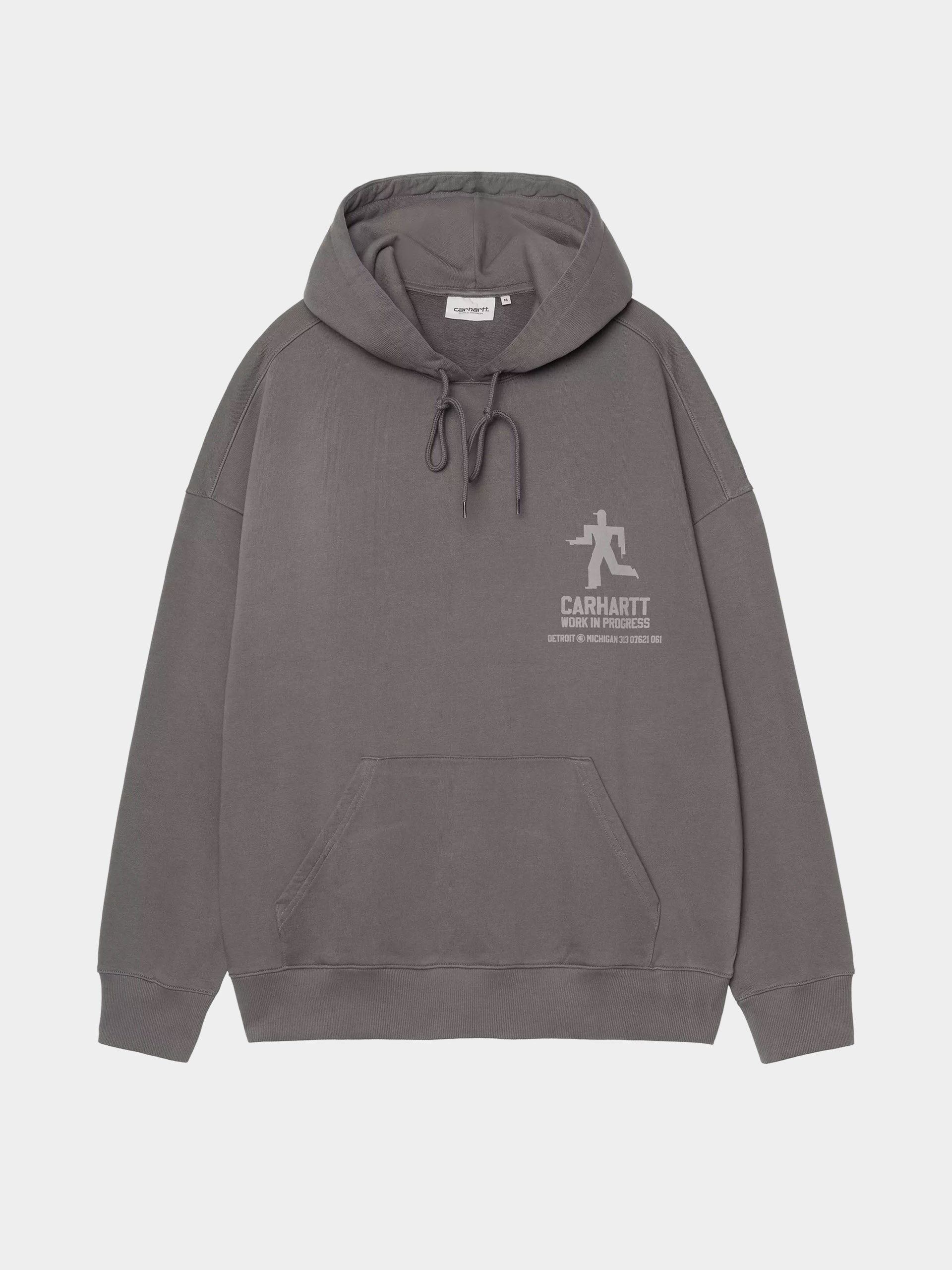 Суитшърт с качулка Carhartt WIP Distance HD (graphite/stone dyed)