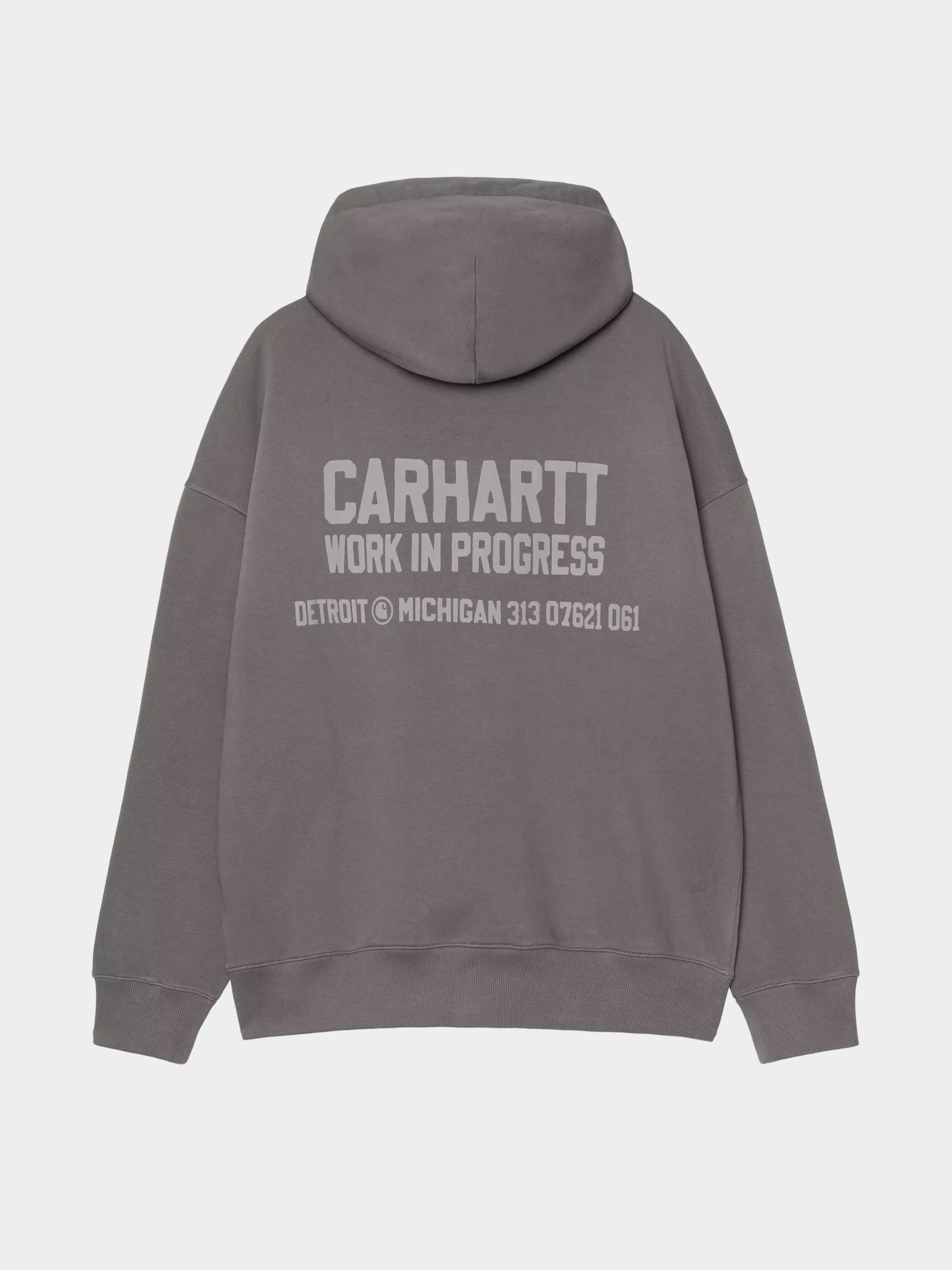 Суитшърт с качулка Carhartt WIP Distance HD (graphite/stone dyed)