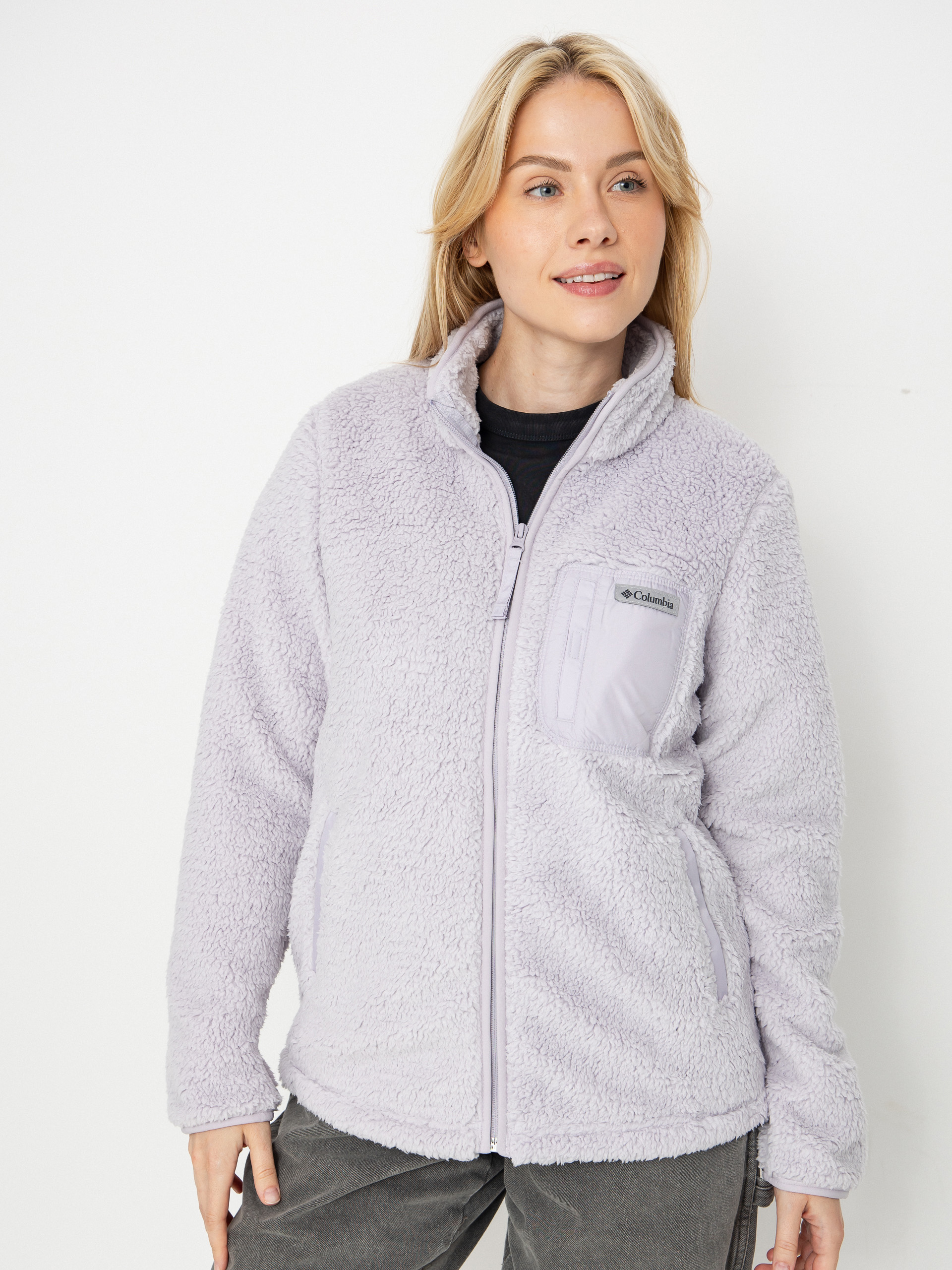 Поларени суитшърт Columbia West Bend Full Zip II Wmn (lavender pearl)