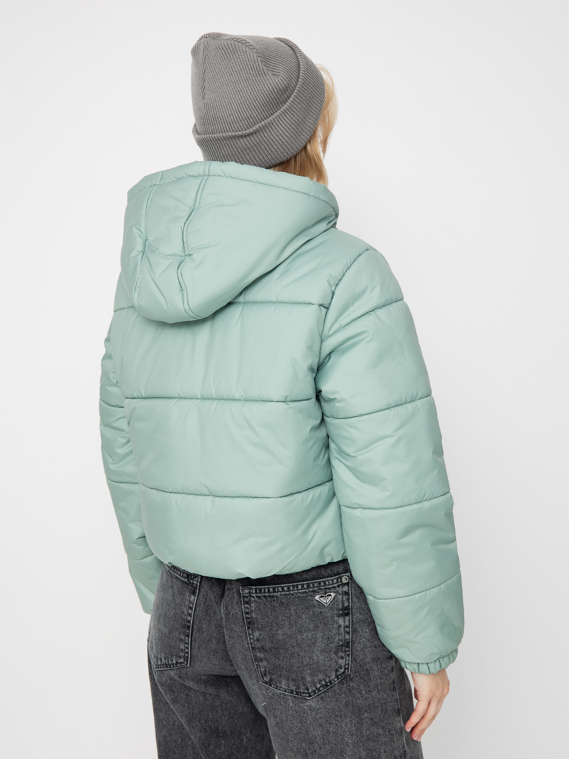 Яке Vans Hillgate Cropped Puffer Wmn (gray olive)