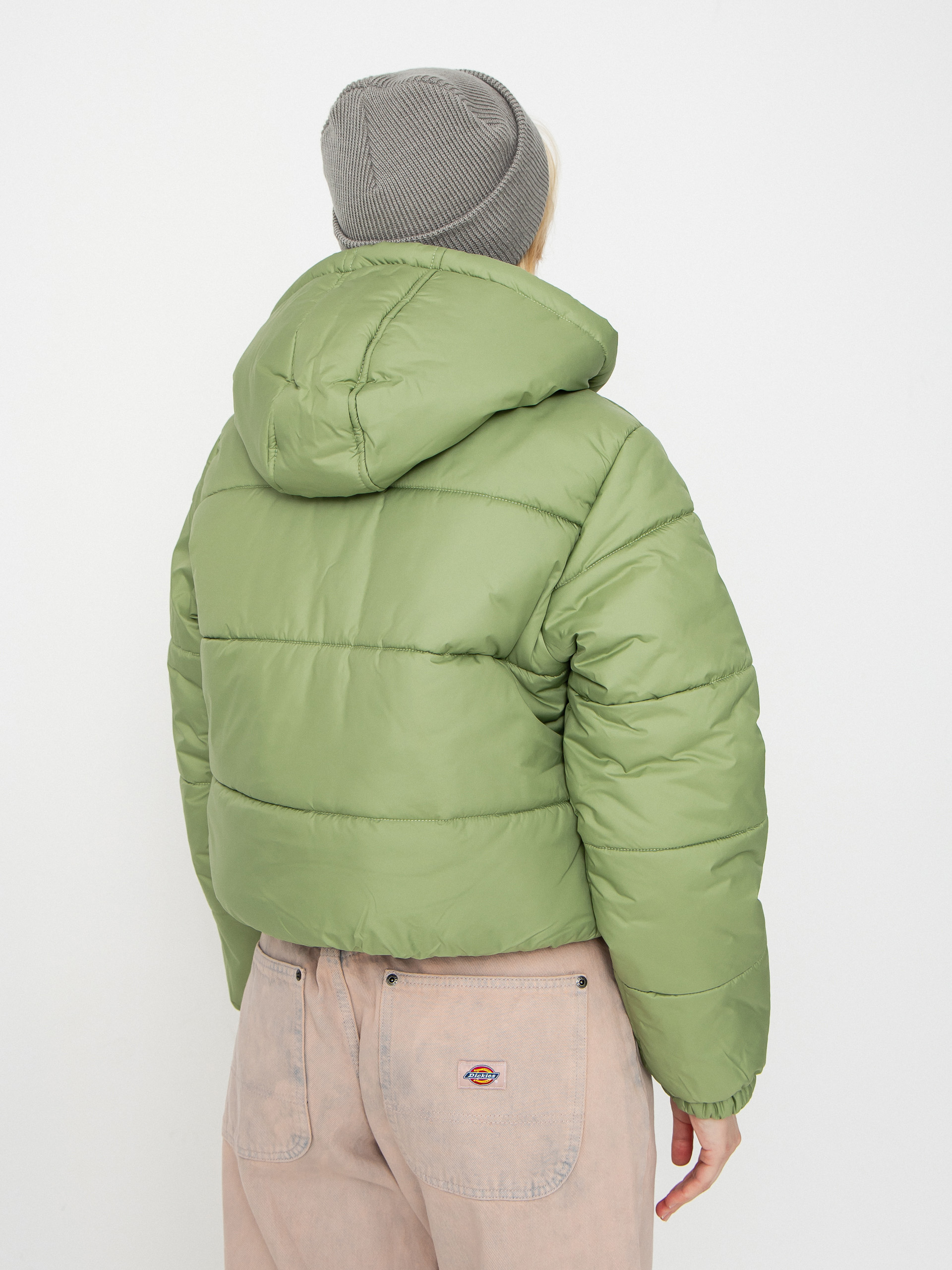 Яке Vans Hillgate Cropped Puffer Wmn (neutral olive)