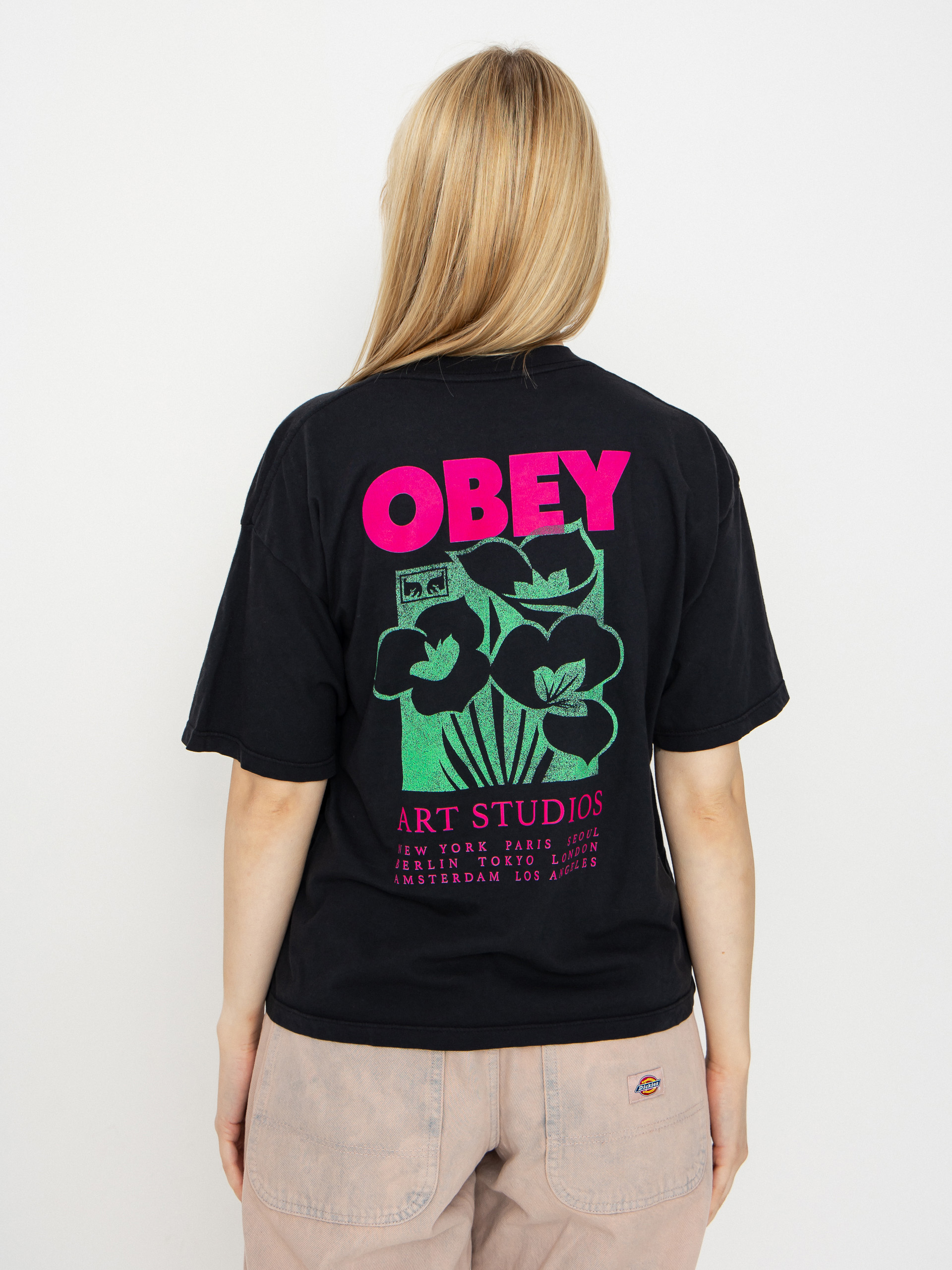 Тениска OBEY Obey Art Studio Flowers Wmn