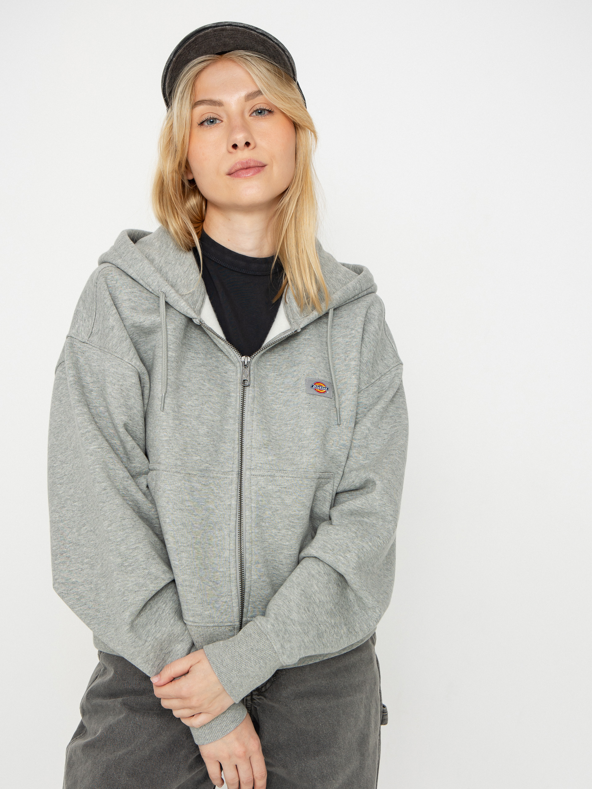 Суитшърт с качулка Dickies Oakport ZHD Wmn (heather grey)