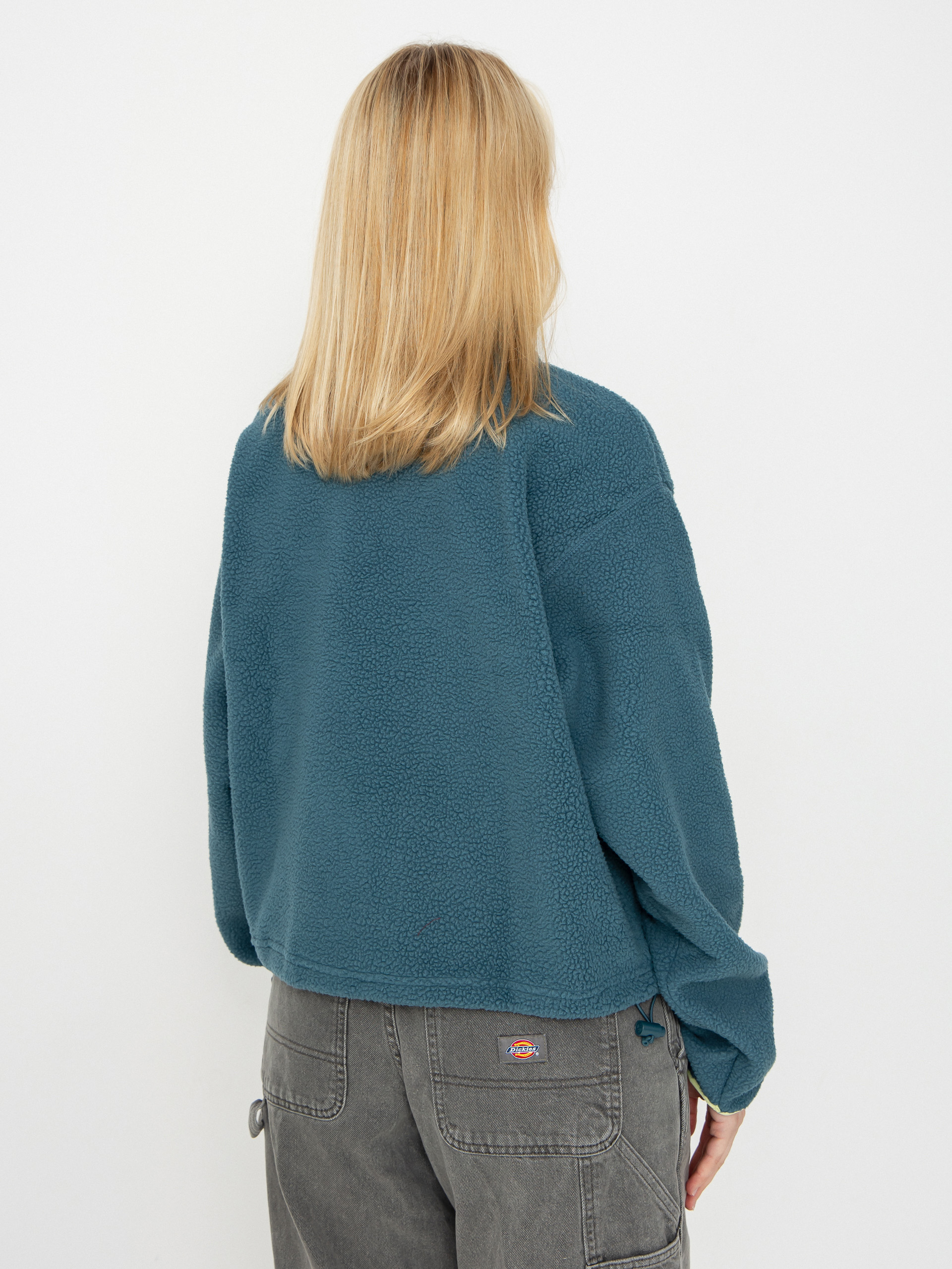 Дамски Поларени суитшърт Columbia Helvetia II Cropped Half Snap (everblue/crushed blue/citron haze)