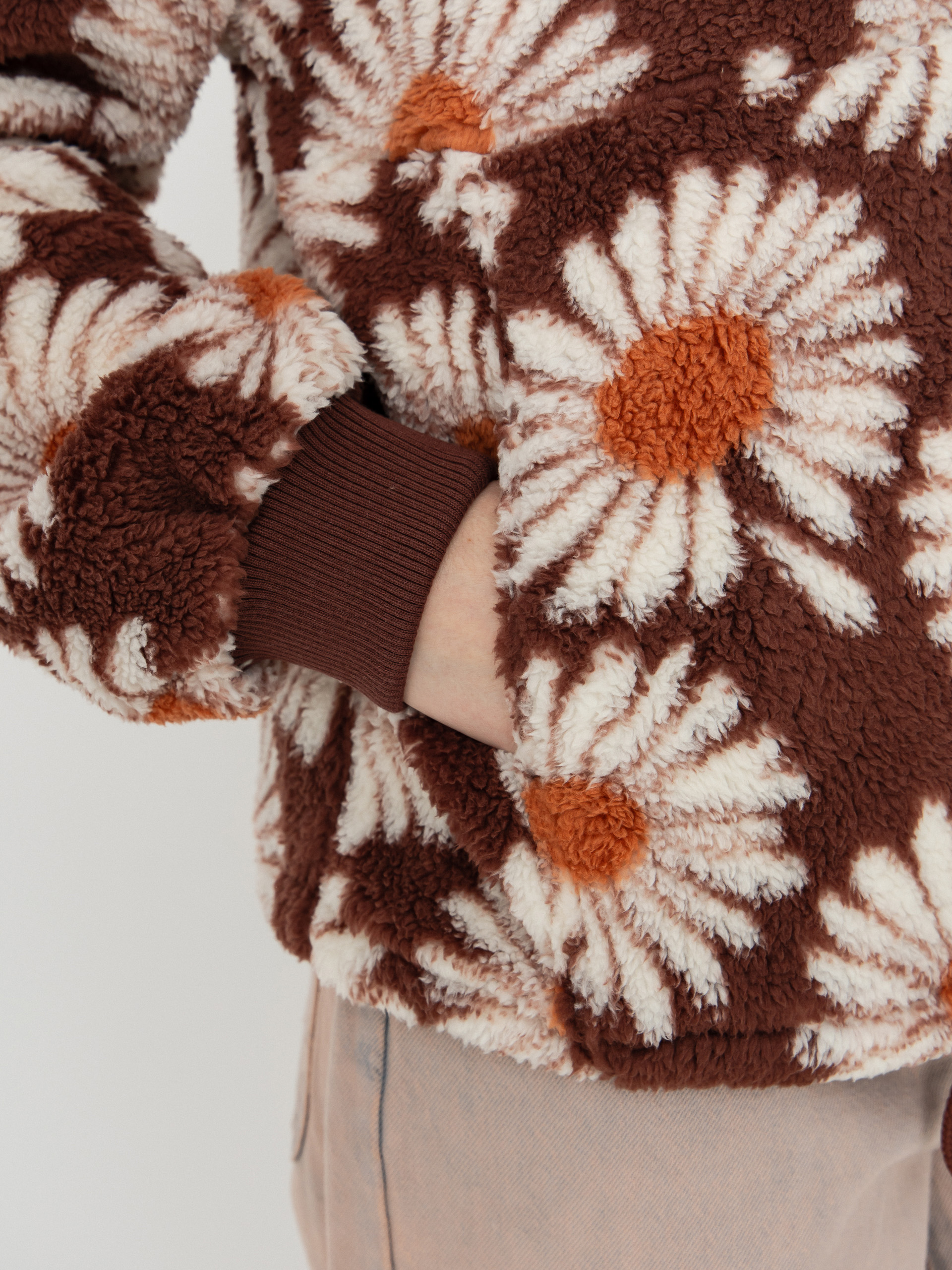 Дамски Поларени суитшърт Billabong Time Off (espresso)