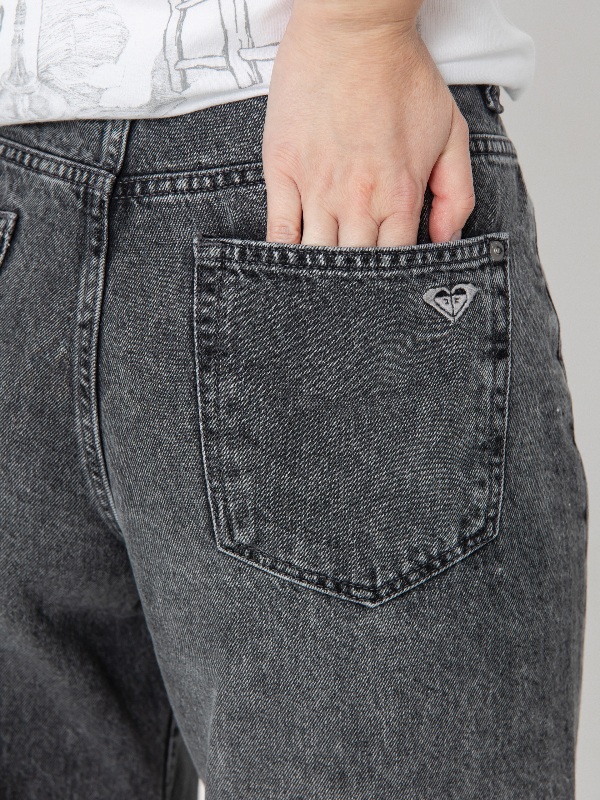 Панталони Roxy Milla Wide Leg Regular Mid Gr Wmn (mid grey)