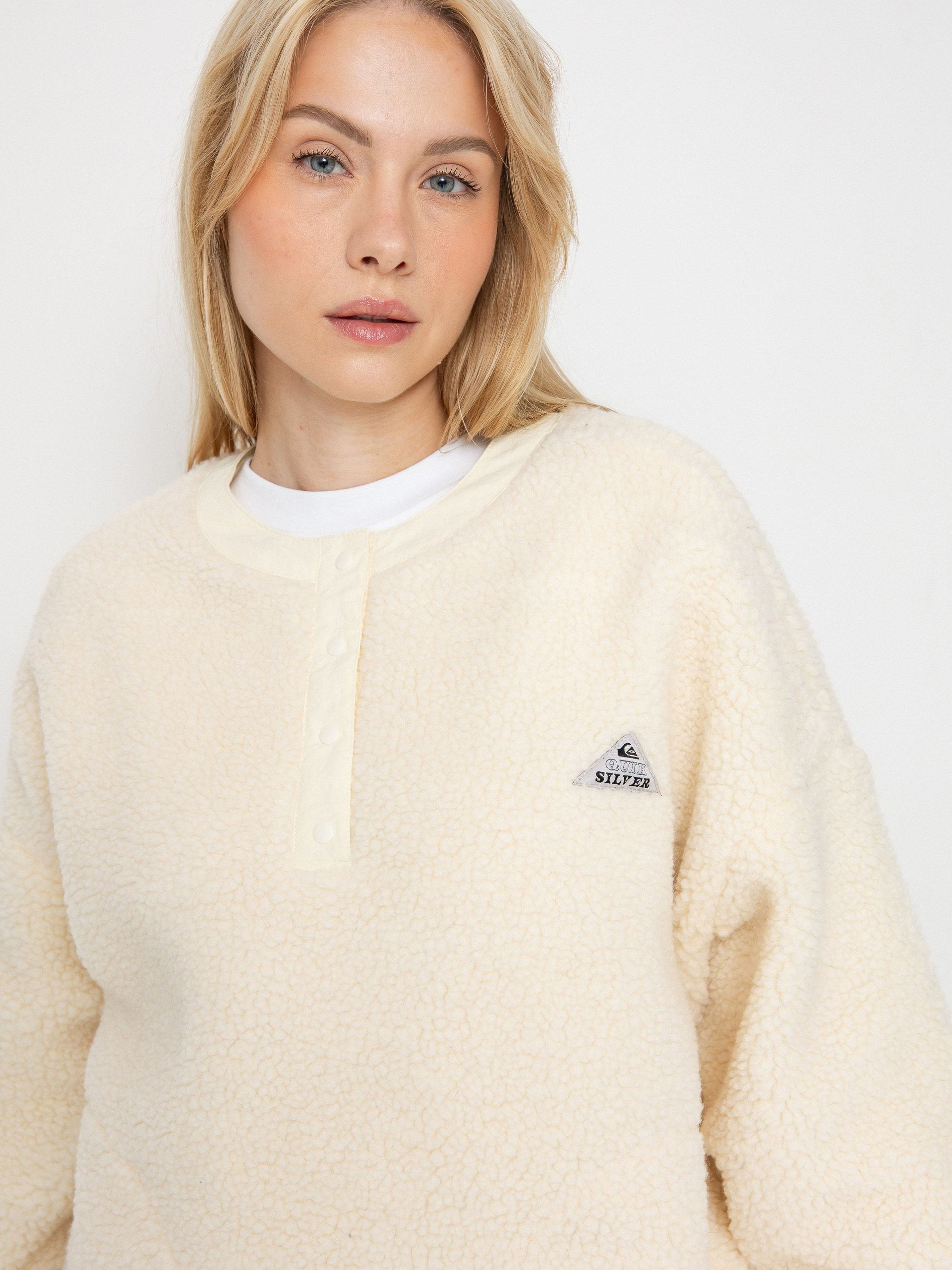 Дамски Поларени суитшърт Quiksilver Barranco Crew (snow white)